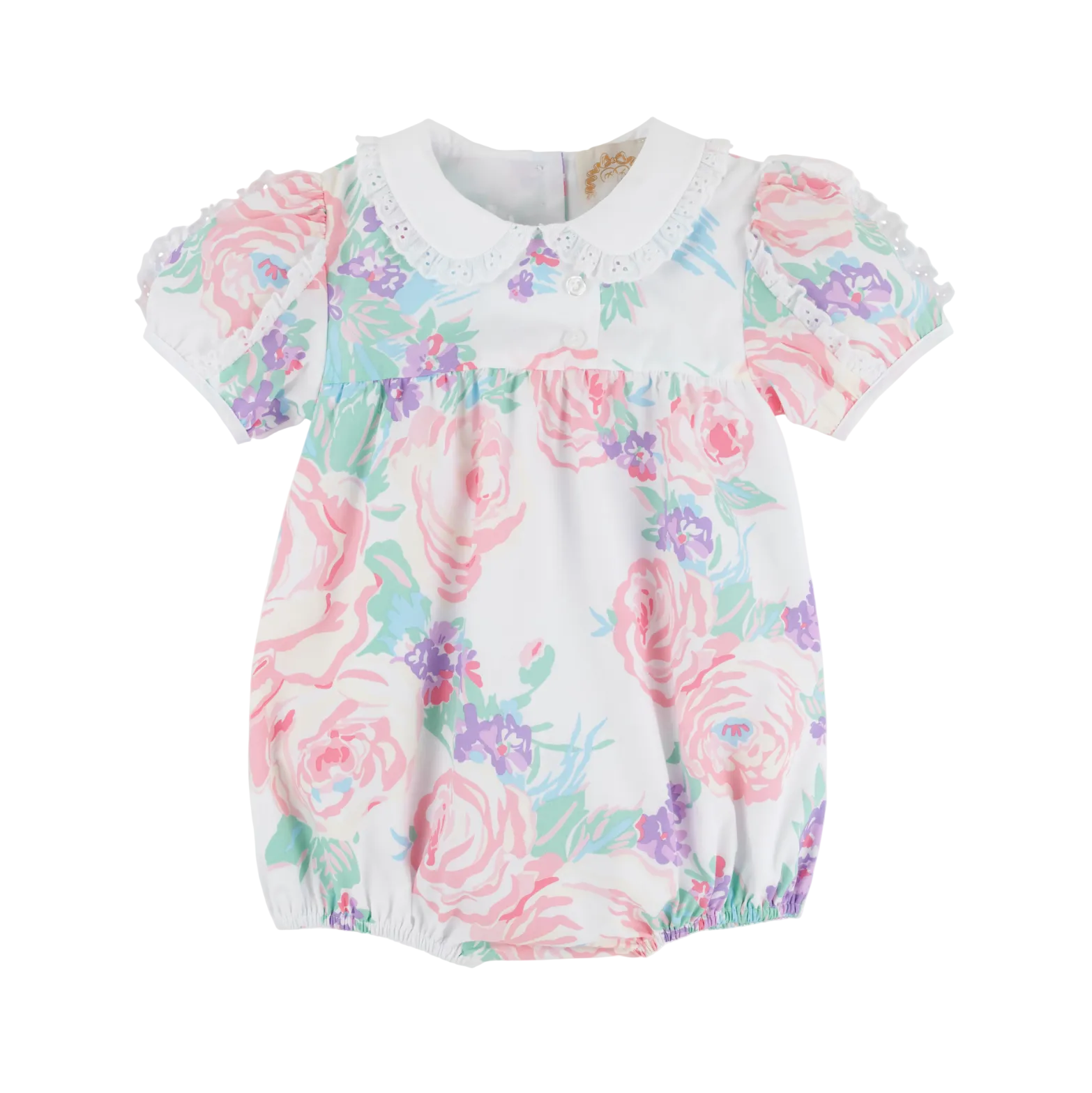 Mary Baker Bubble Broadcloth Princess Grace Rose (Pink) Worth Ave White