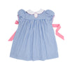 Barbados Blue Stripe/Hamptons Hot Pink Mary Dal Dress-0/6m