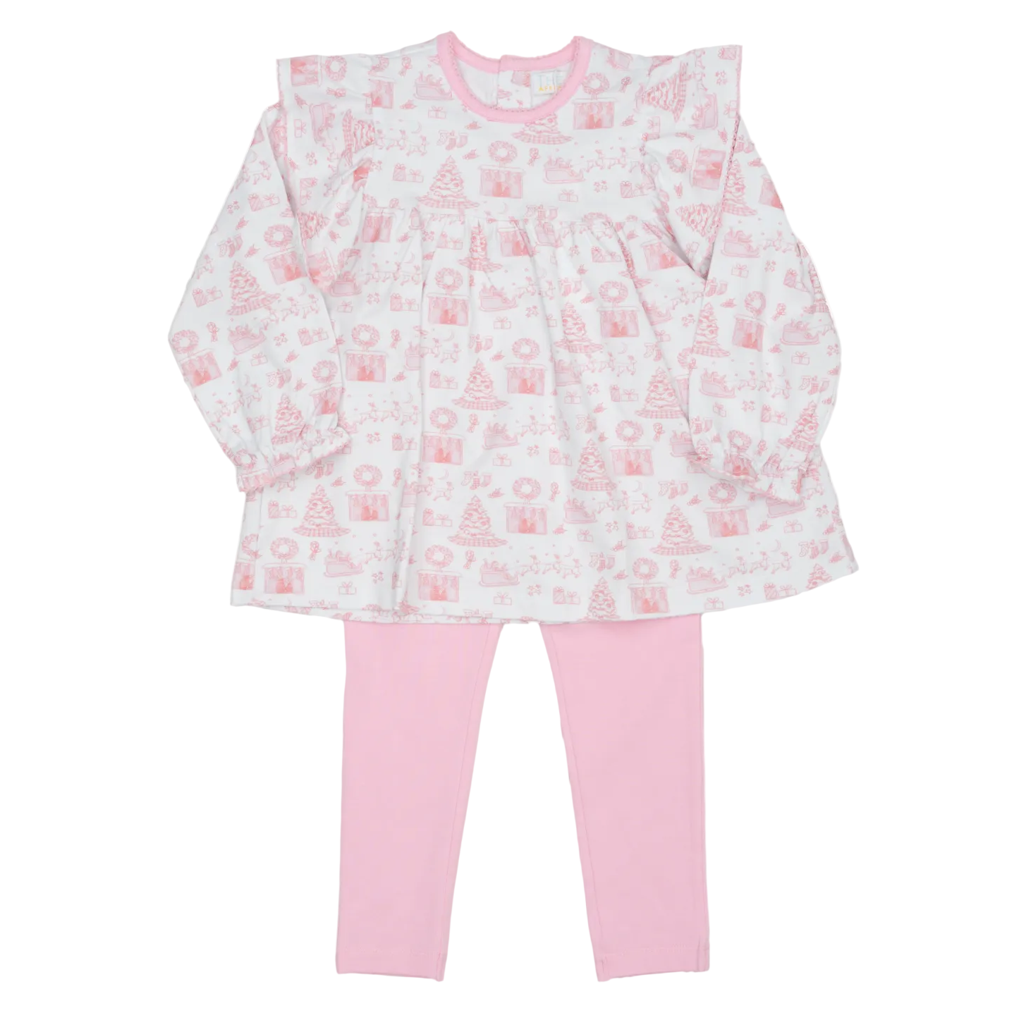 Mary Reese Pink Fireside Noel Legging Set