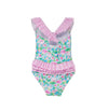 Mindy Crossback Swimsuit - Lotus & Lilies