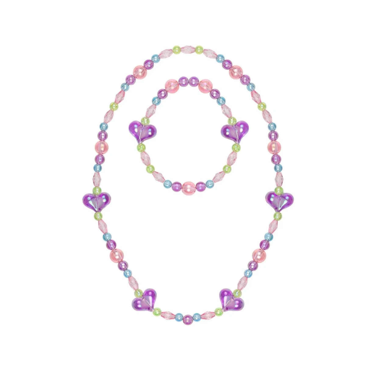 My Heart Will Go On Necklace & Bracelet Set