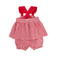 Nancy's Novelty Set Woven Dyed Yarn Richmond Red Gingham Richmond Red Watermelon
