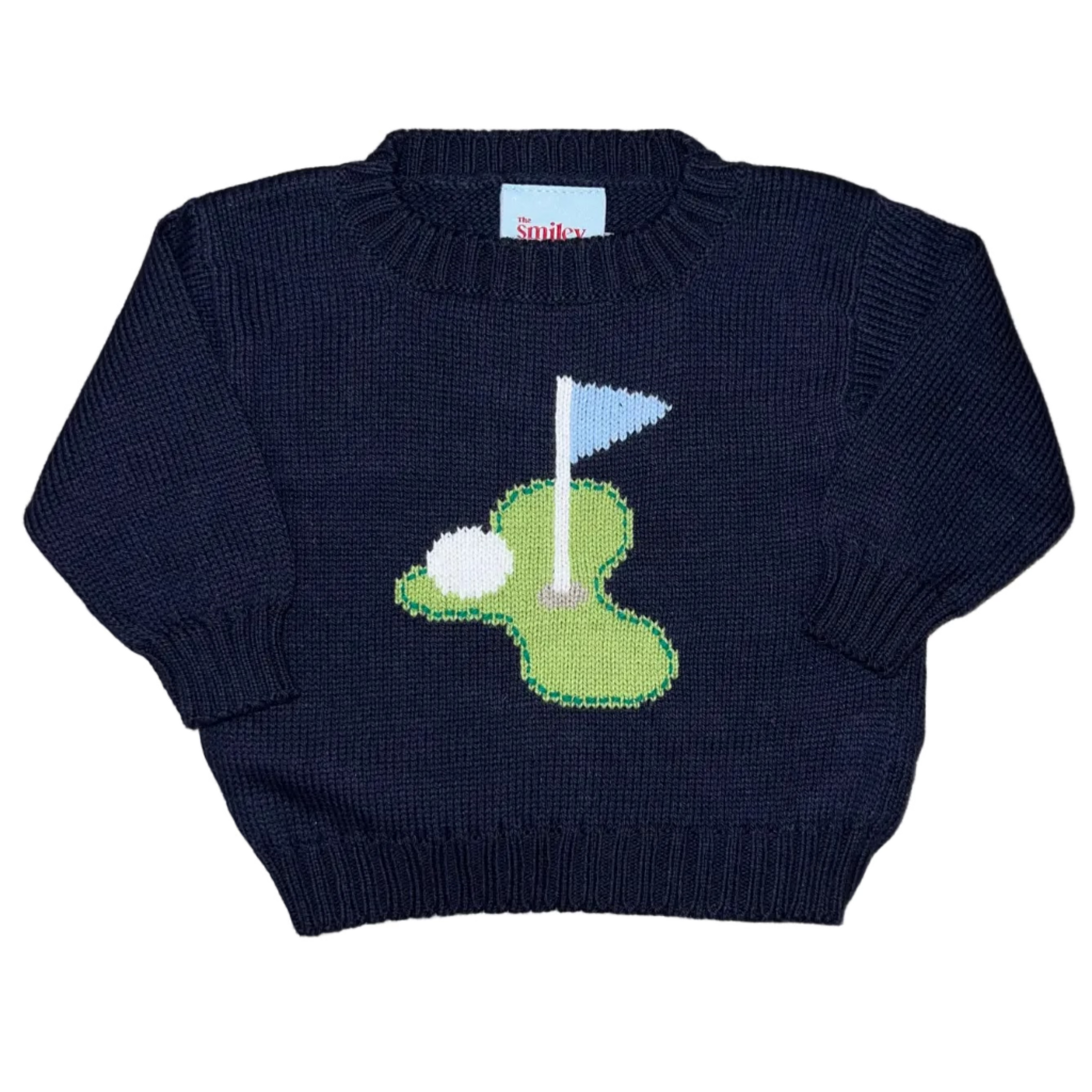 Navy Golf Course Sweater