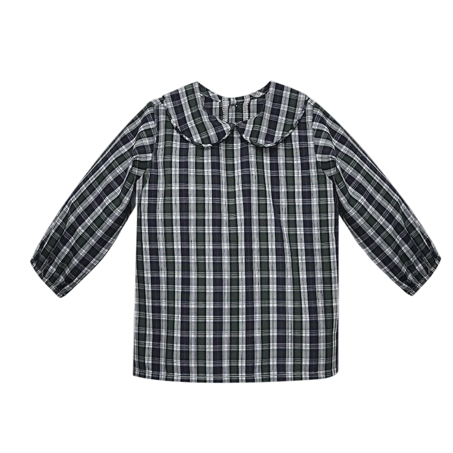 Navy Plaid Dakota Peter Pan Shirt