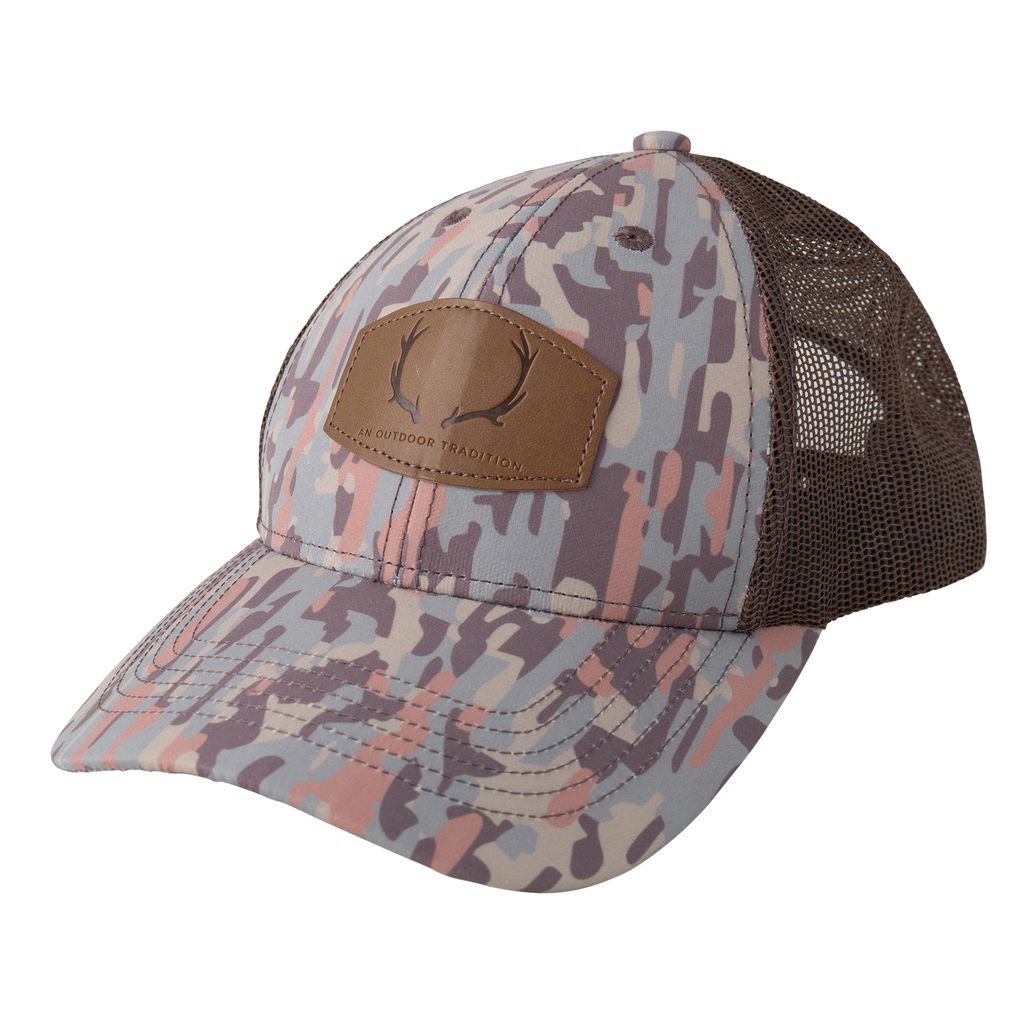 PRE-ORDER Kids Trucker Cap - Neutral Stay in the Lines Camo