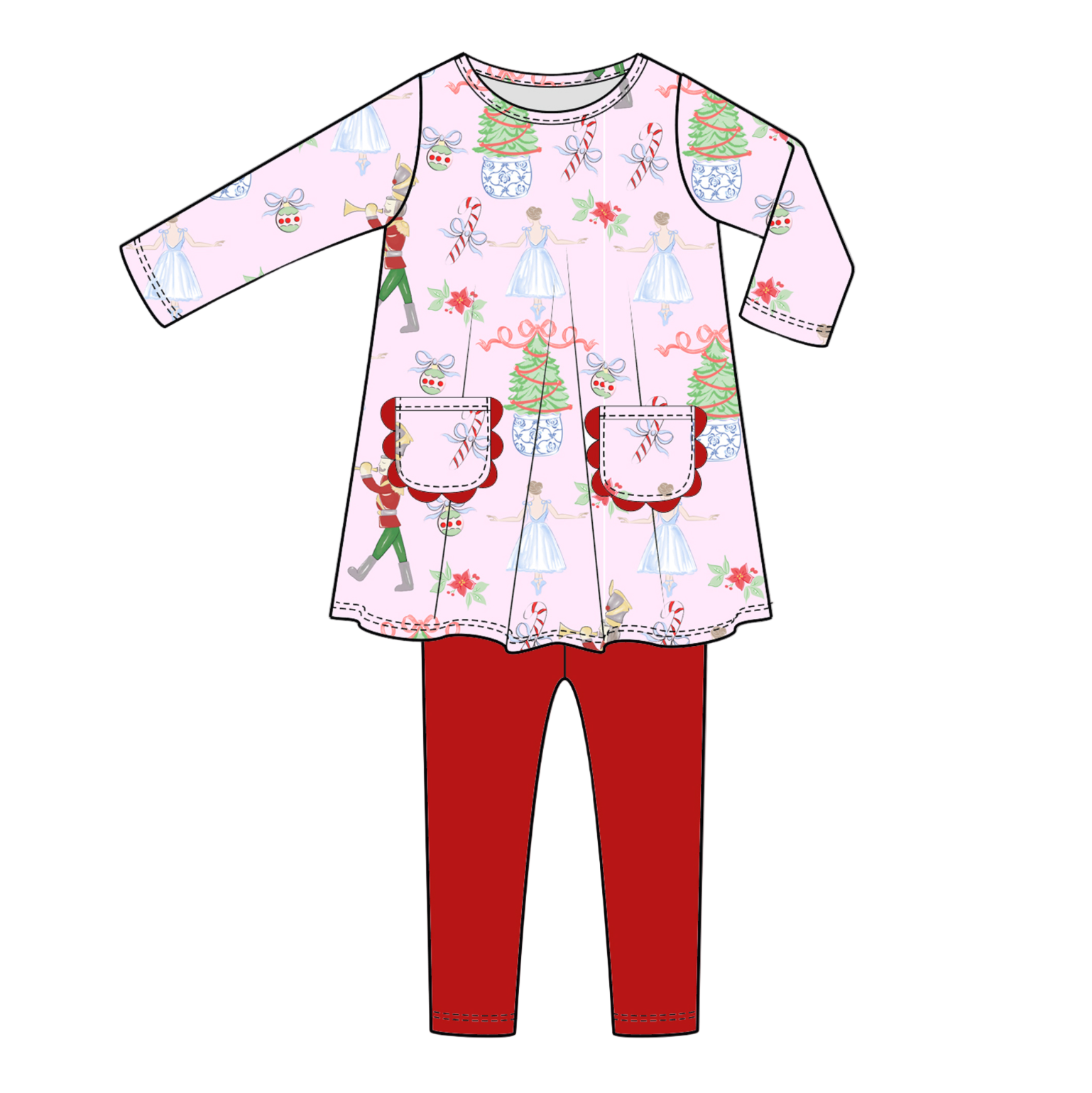 Nutcracker Leggings Set