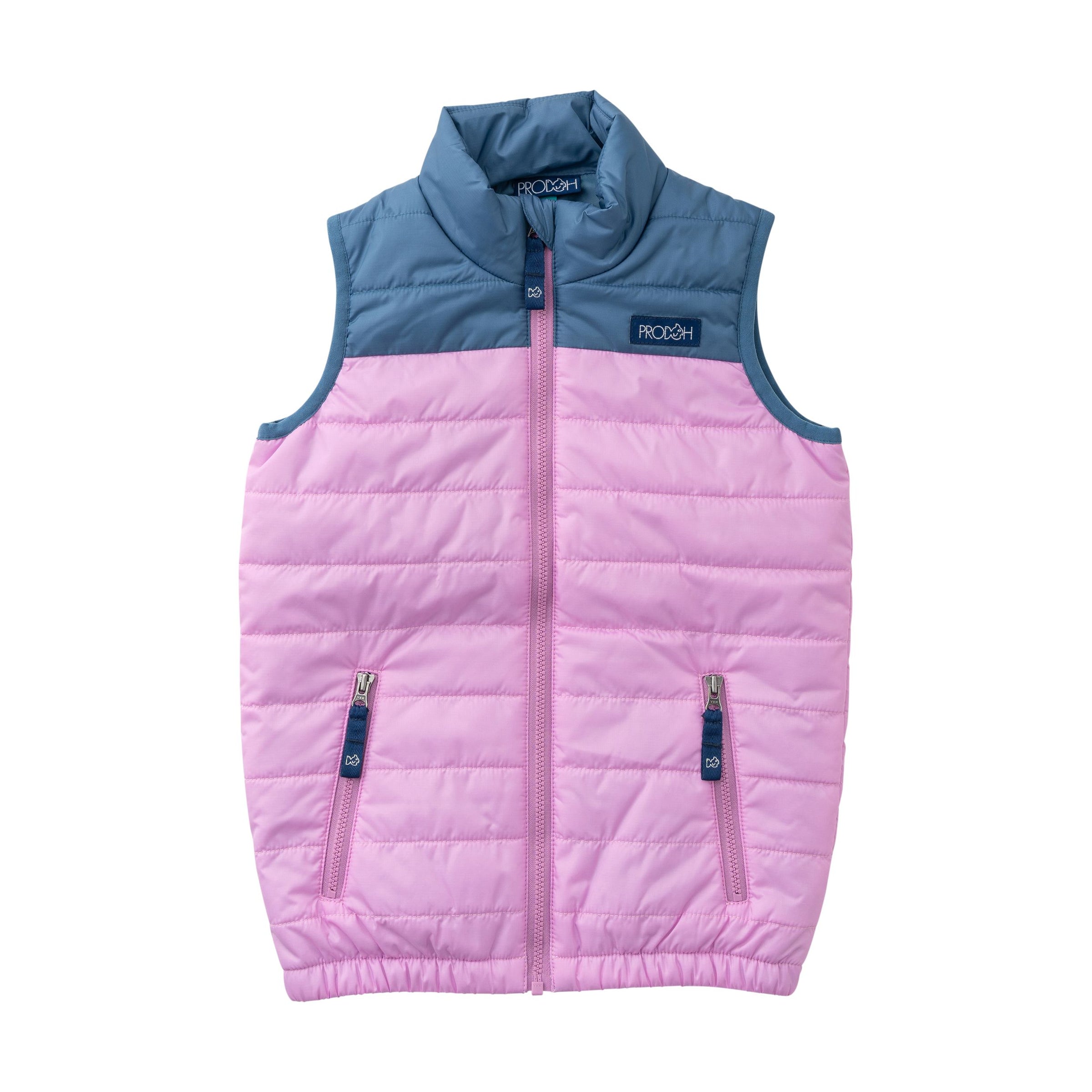 Orchid Copen Blue Colorblock Girls Puffer Vest