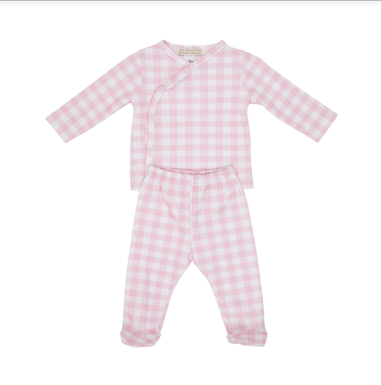 Palm Beach Pink Gingham Cameron Cross-Front Set