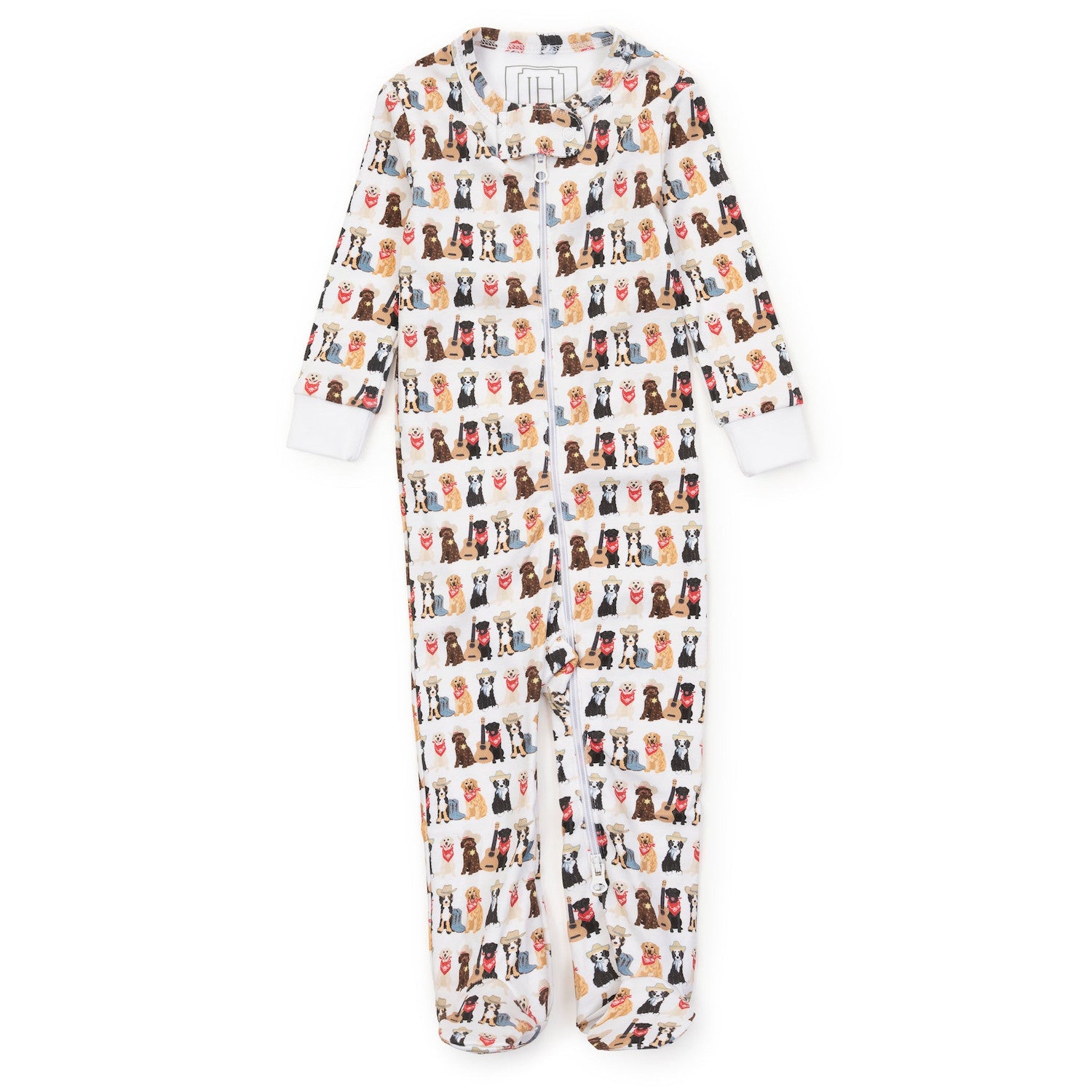 Parker Zipper Pajama - Western Pups