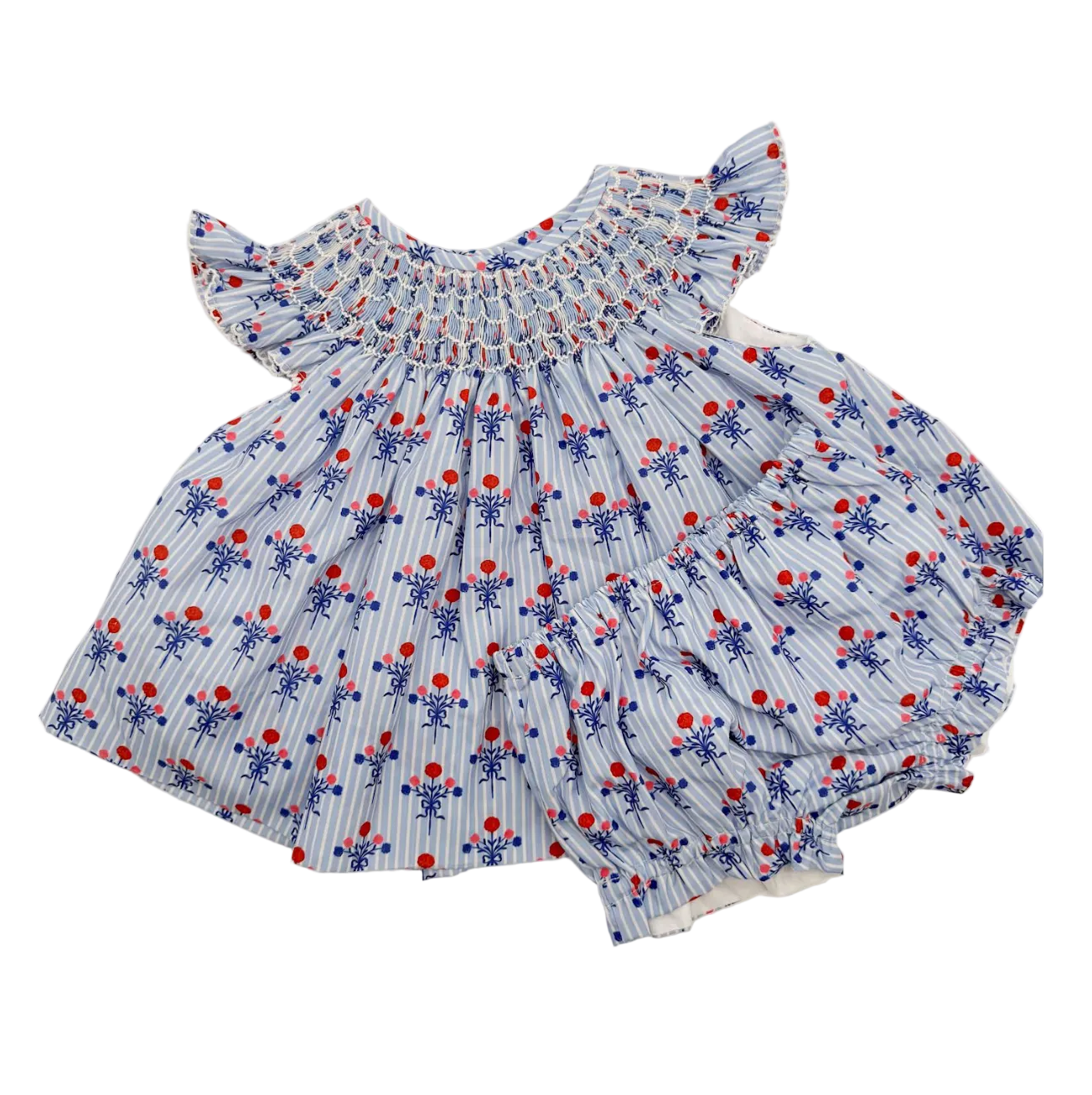 Patriotic Block Print Diaper Cover Set