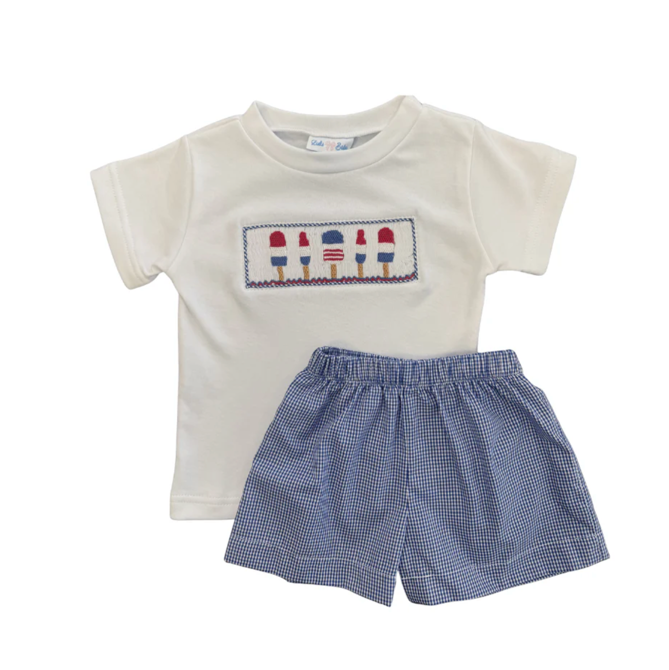 Patriotic Popsicles Smocked Short Set