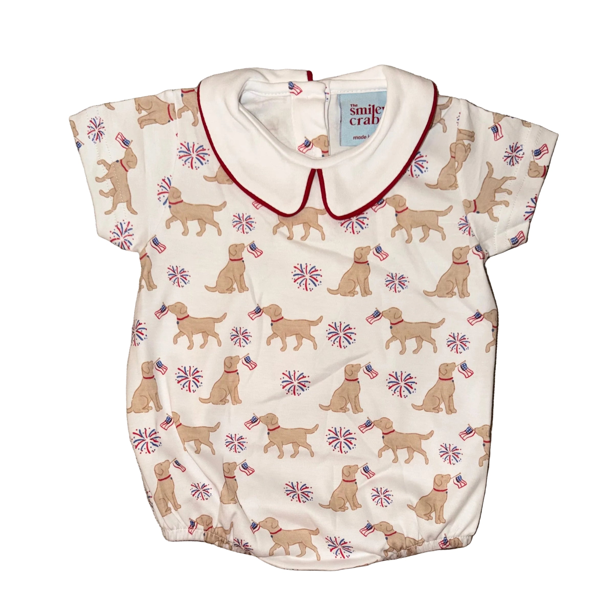 Patriotic Puppy Printed Bubble