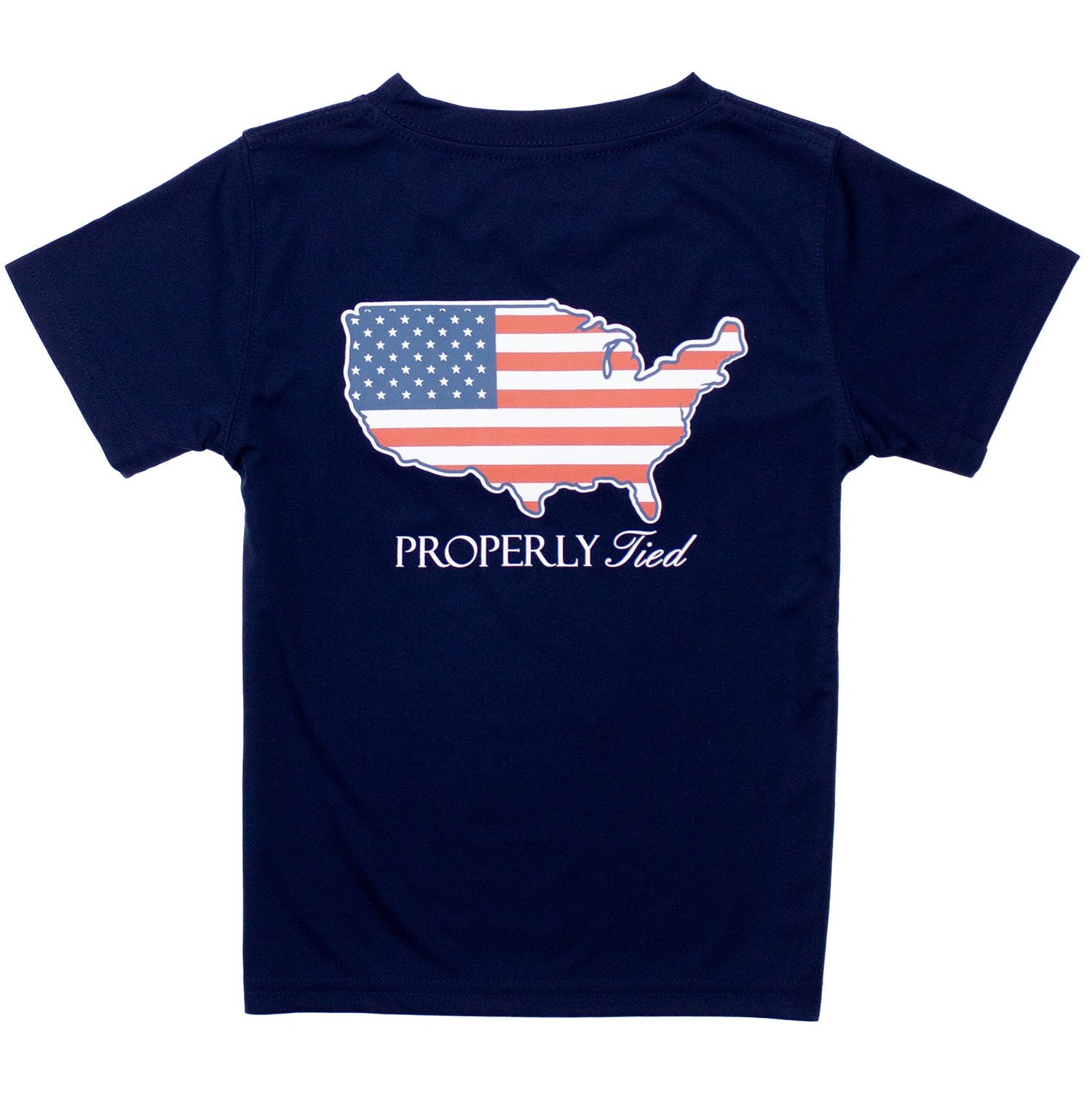 Performance Tee SS Old Glory River Blue
