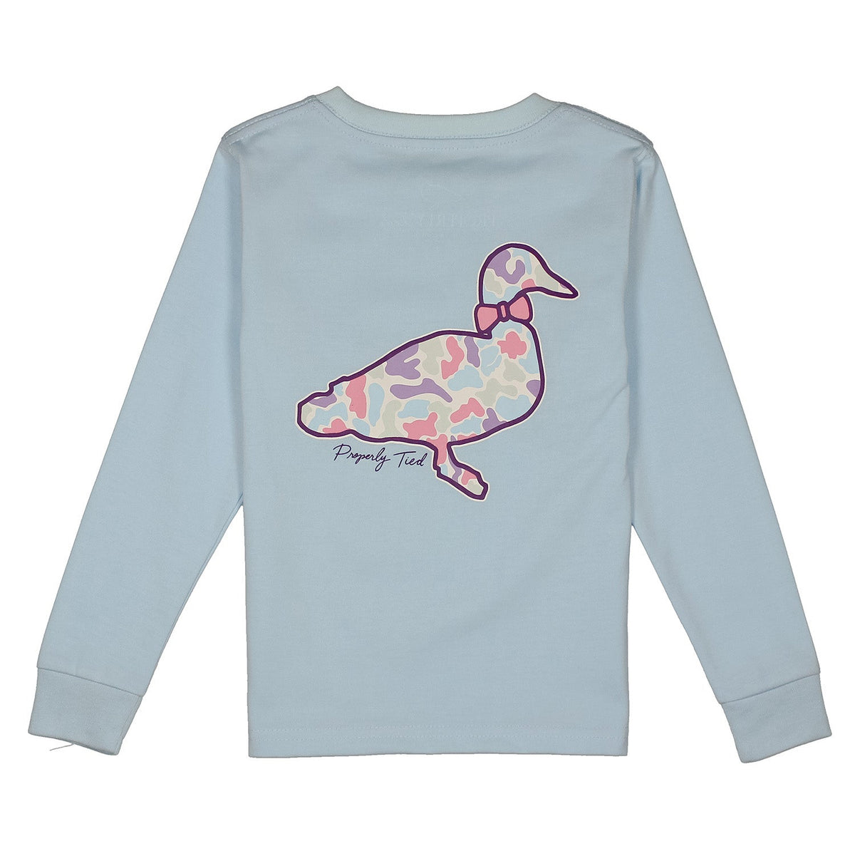 Cotton Candy Camo LS Periwinkle T-shirt