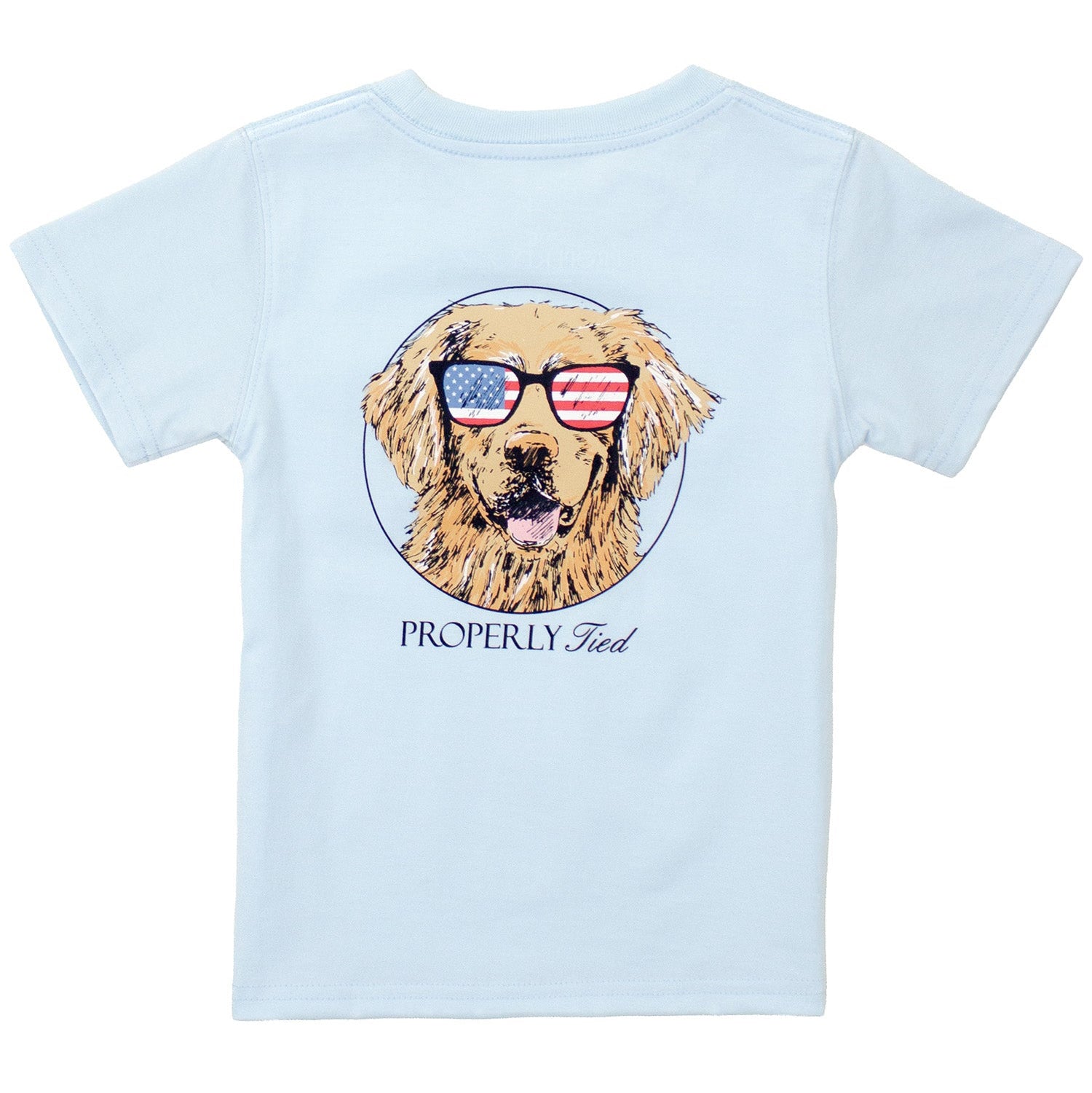 Patriot Dog Periwinkle SS T-Shirt