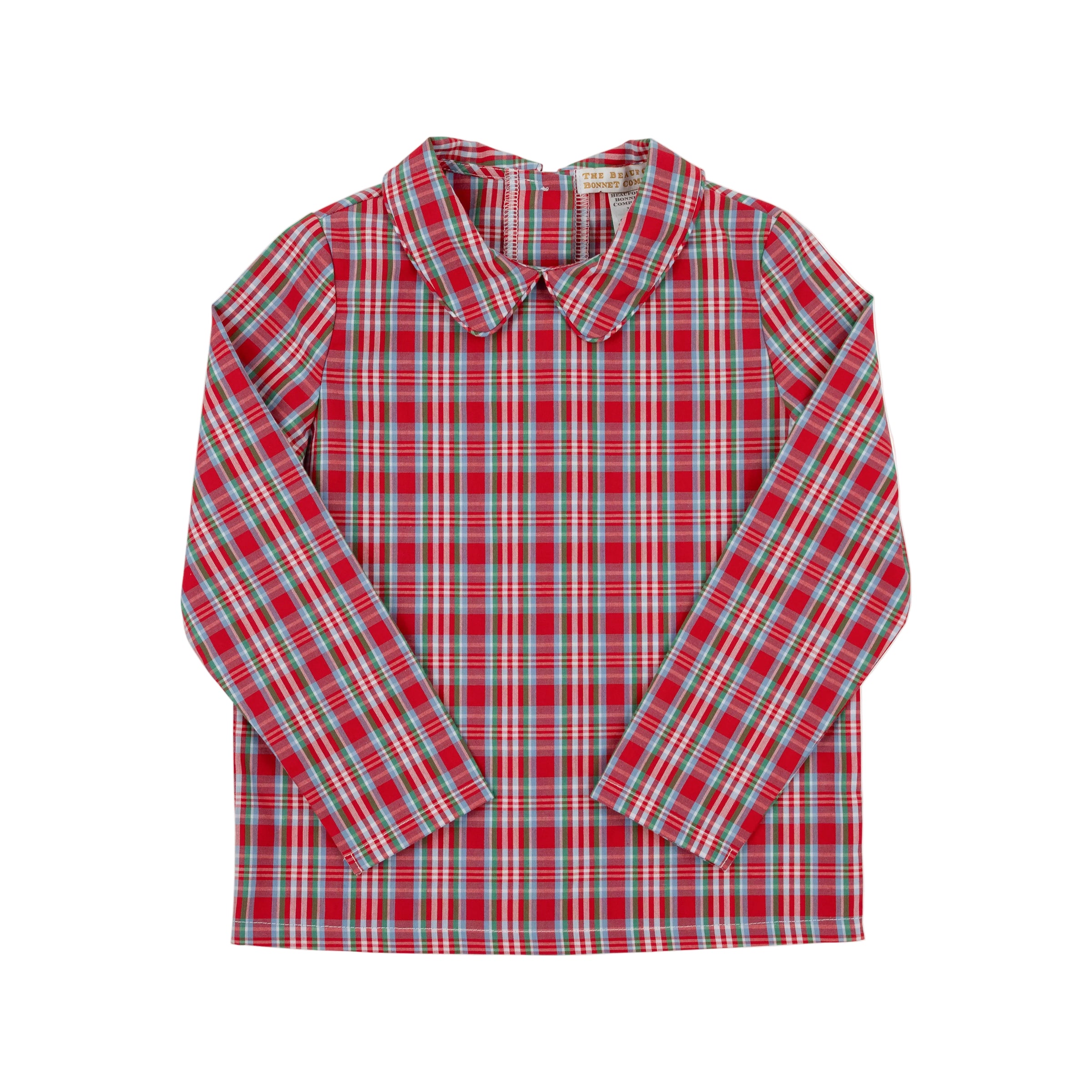 Peter Pan Collar Shirt LS Woven Woodspoint Plaid