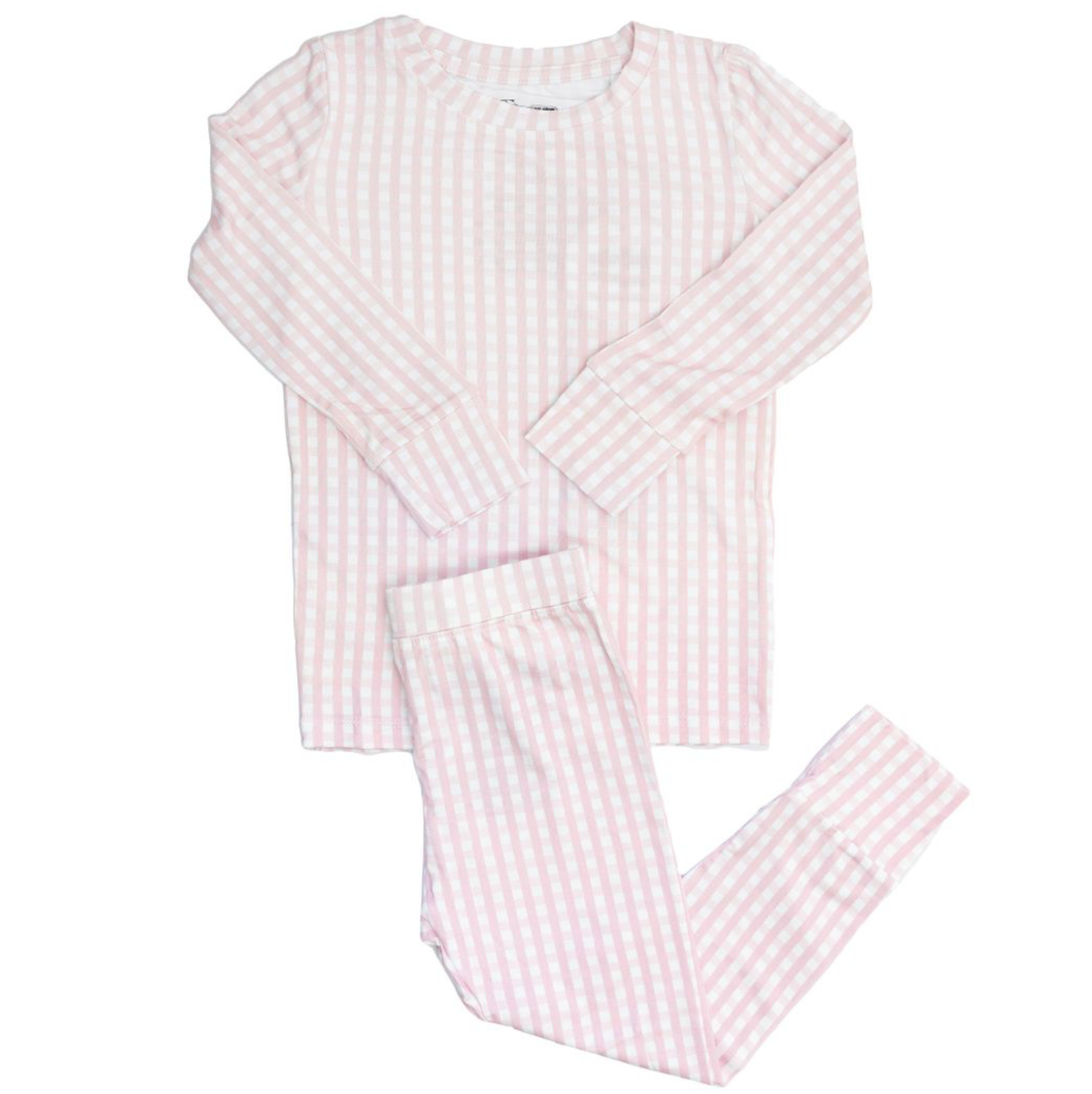 Pink Gingham 2 Piece Pajama Set