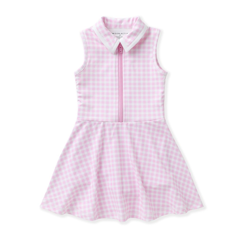Pink Gingham Tennis Dress