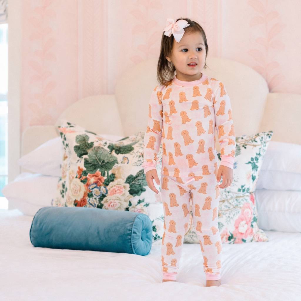 Pink Goldendoodle Pajama Set