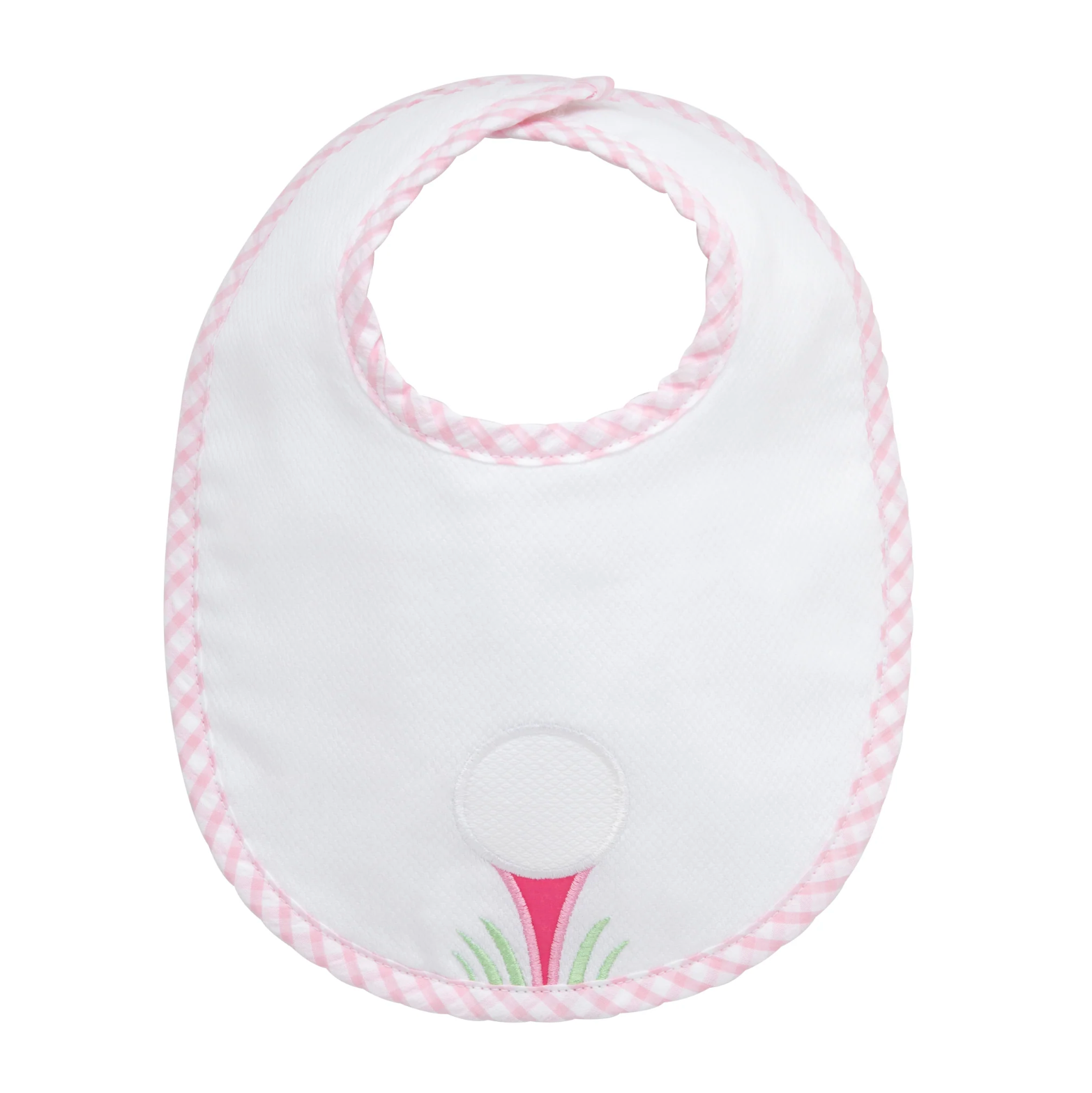 Pink Golf Applique Basic Bib