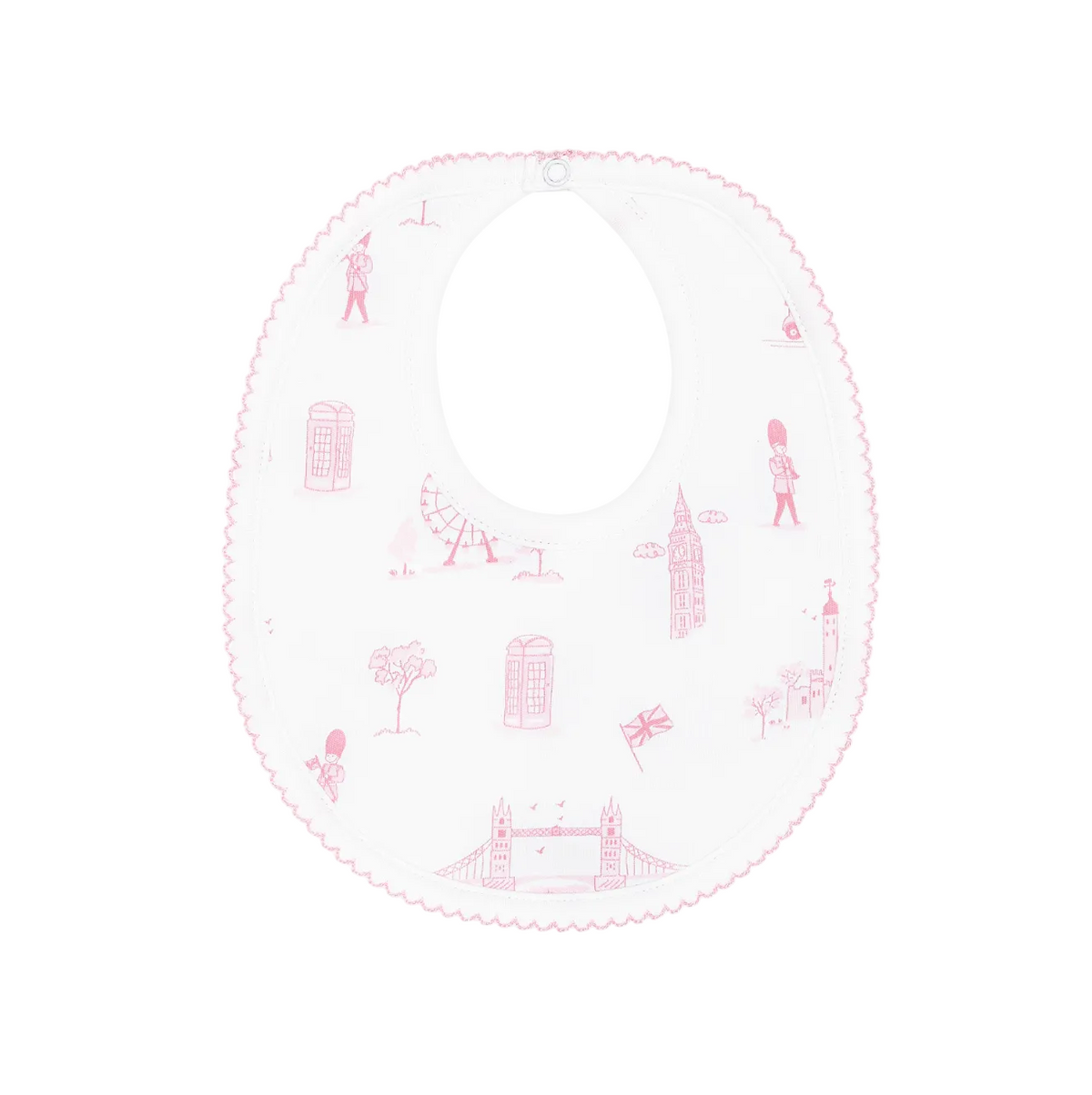 Pink London Toile Bib
