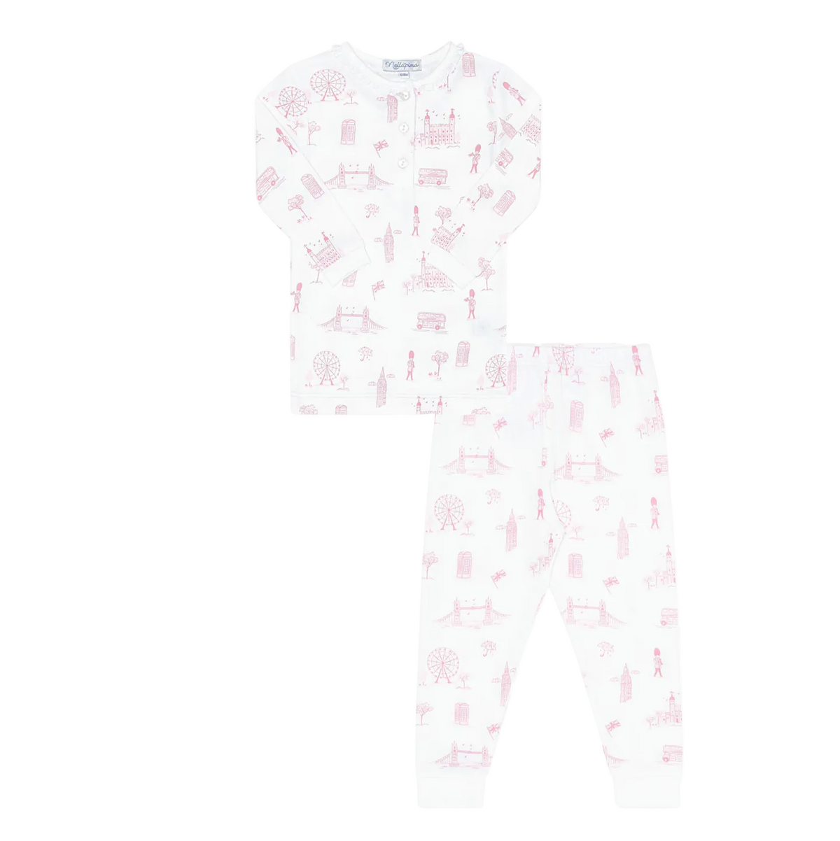 Pink London Toile Pajamas