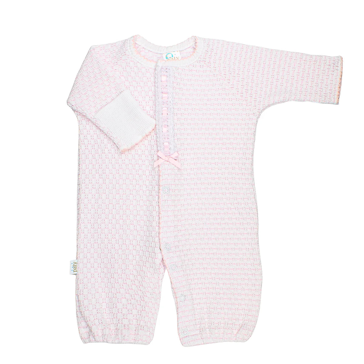 Pink Pinstripe Converter Eyelet Trim