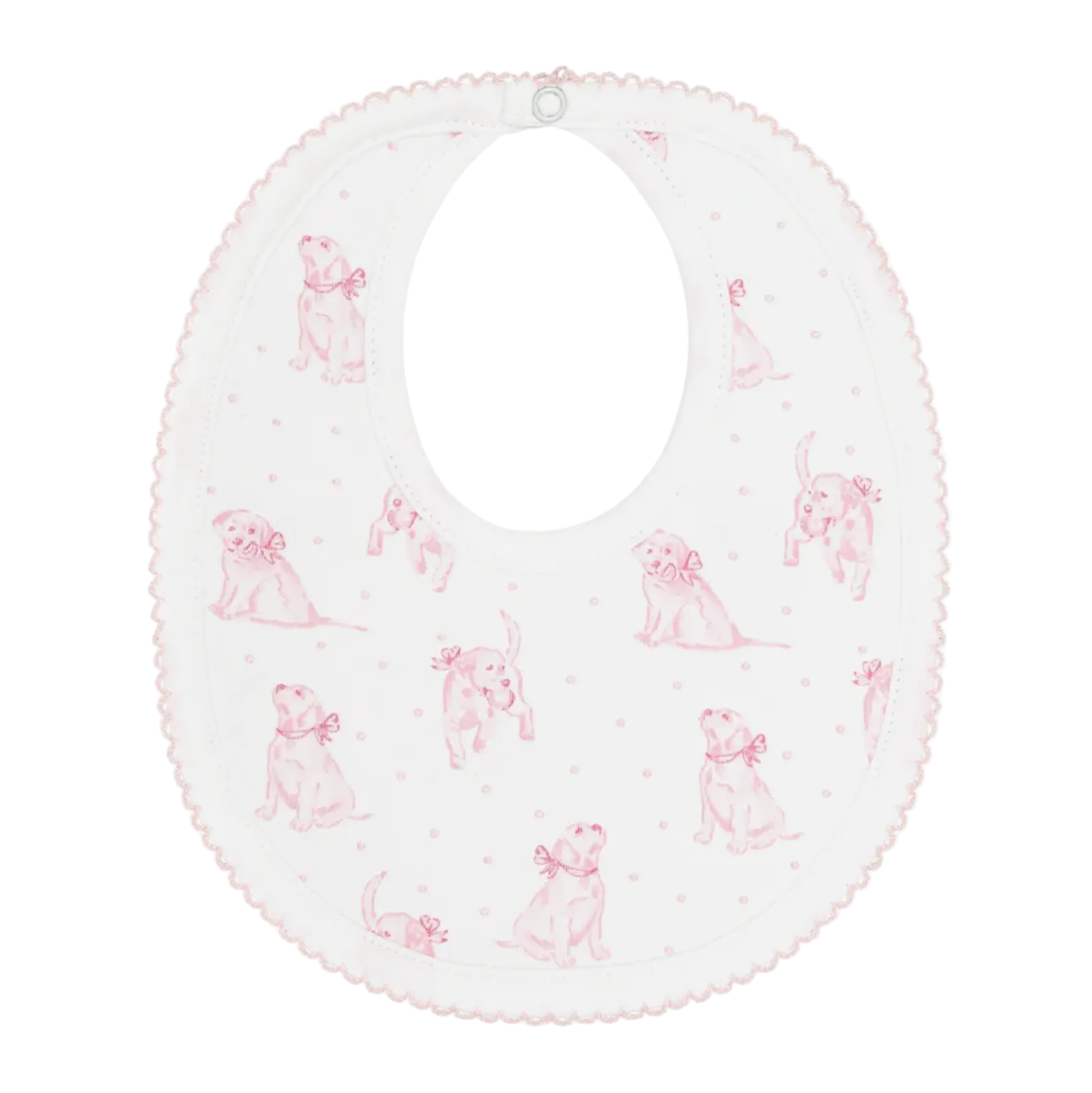 Pink Puppy Love Bib