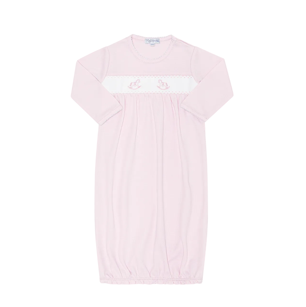 Pink Rocking Horse Embroidered Gown