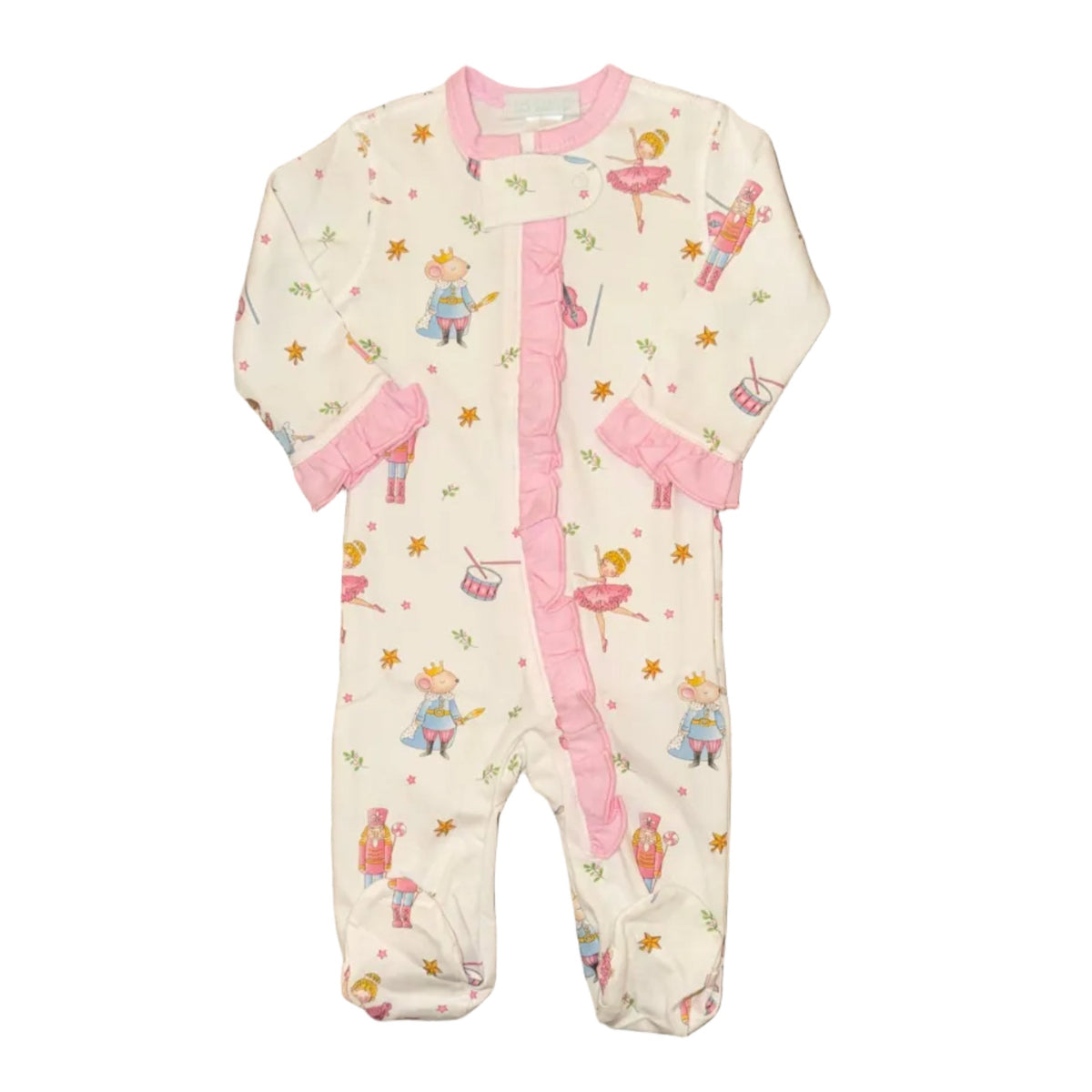 Pink Nutcracker LS Footie