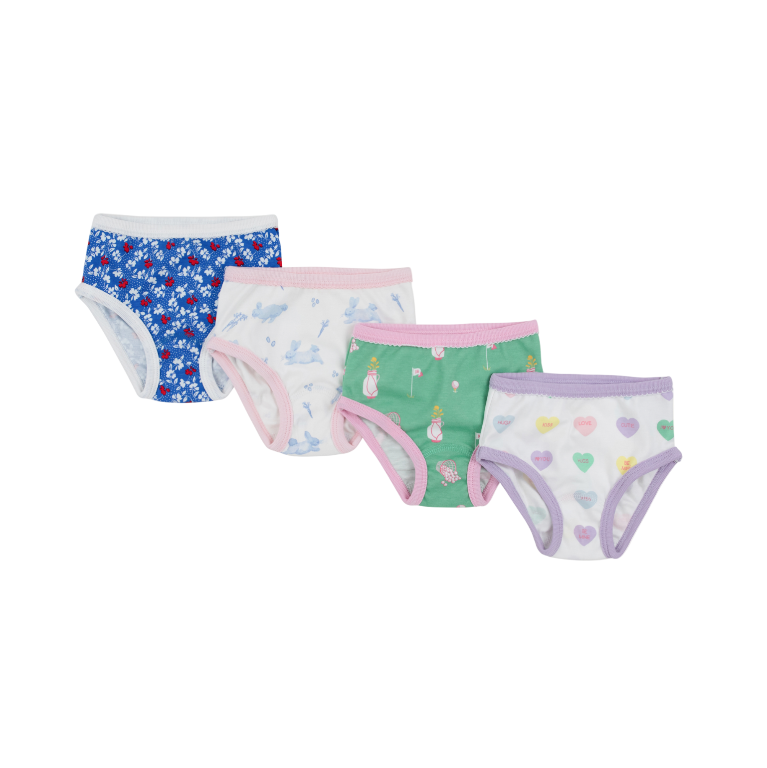 Pippy's Underpinnings Set 4 Pack Assorted Prints (Spring)