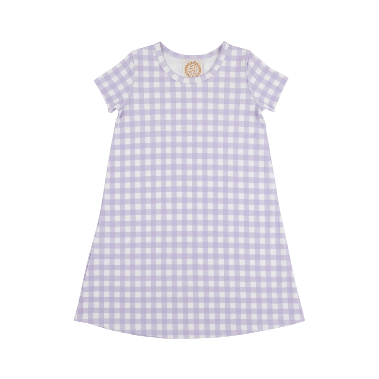 Polly Play Dress Short Sleeve Lauderdale Lavender Gingham