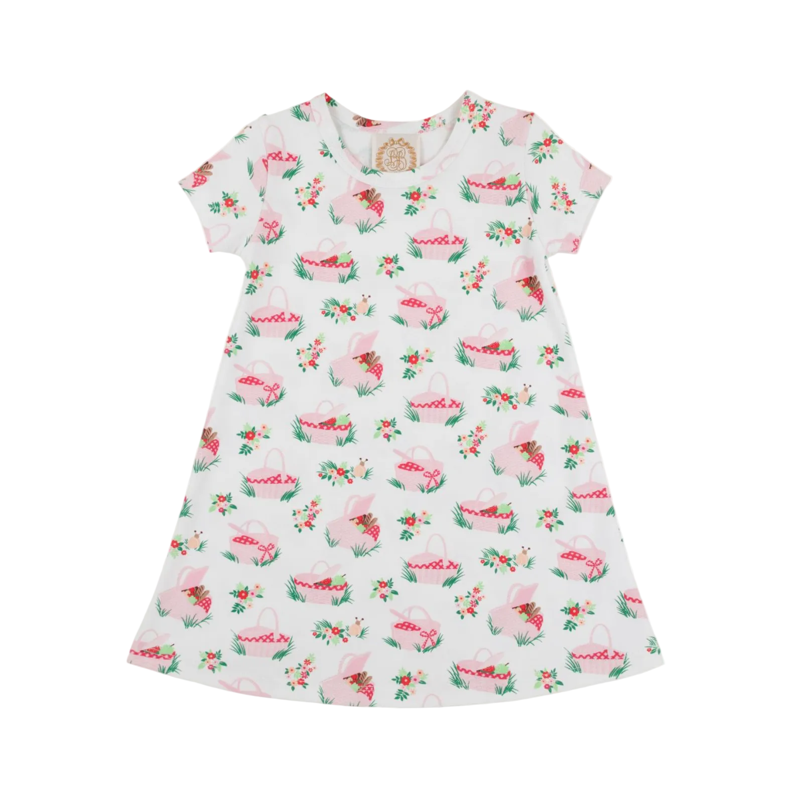 Polly Play Dress Short Sleeve Pink Picnic Pack