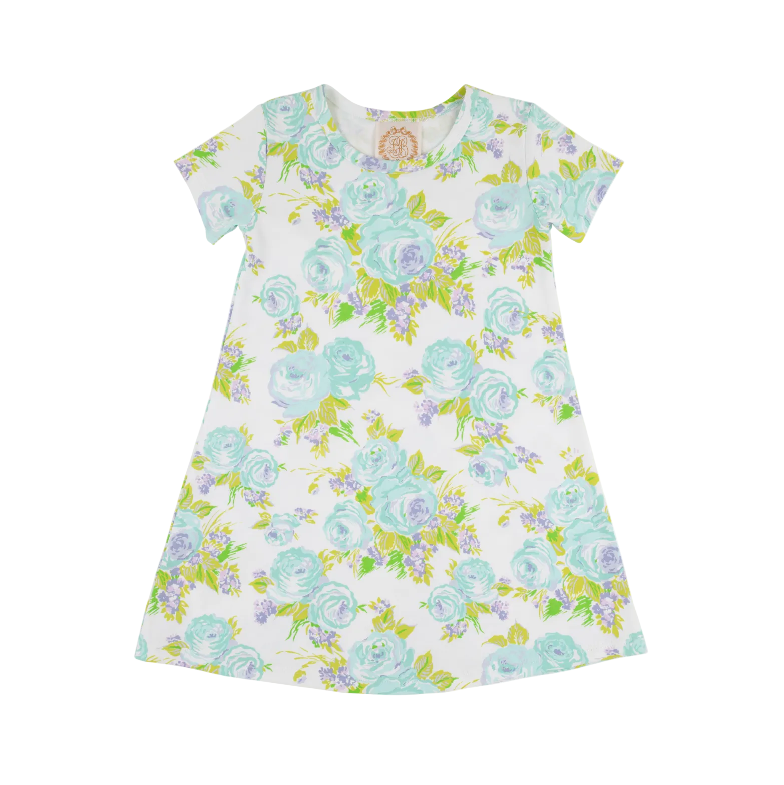 Polly Play Dress Short Sleeve Princess Grace Rose (Blue)