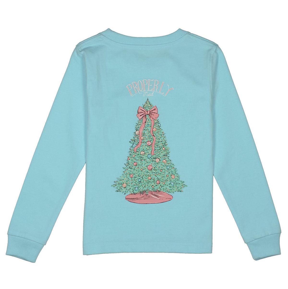 Merry And Bright LS Powder Blue T-shirt