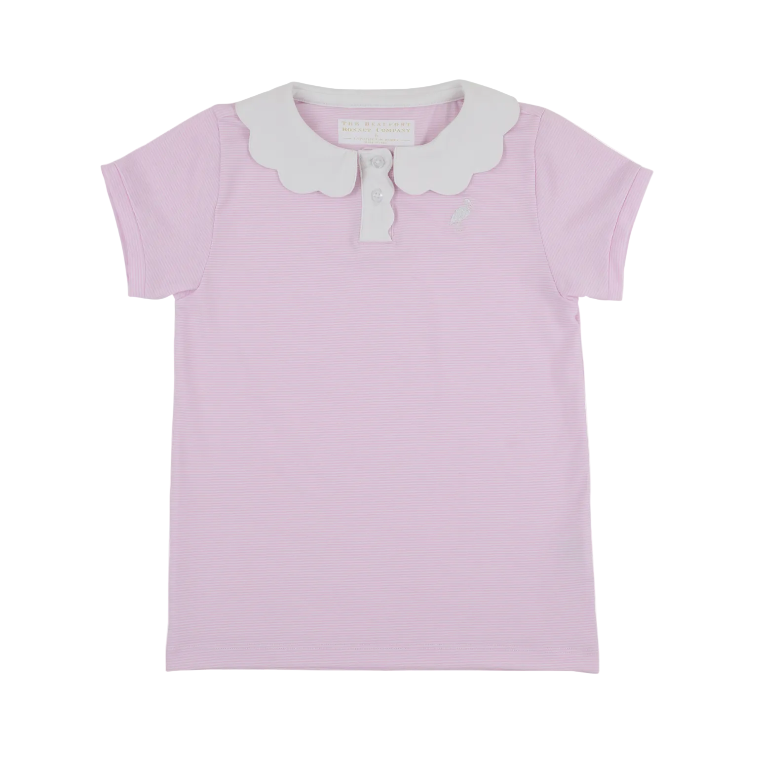 Prepletic Preppy Polo Valley High Violet Stripe Worth Ave White