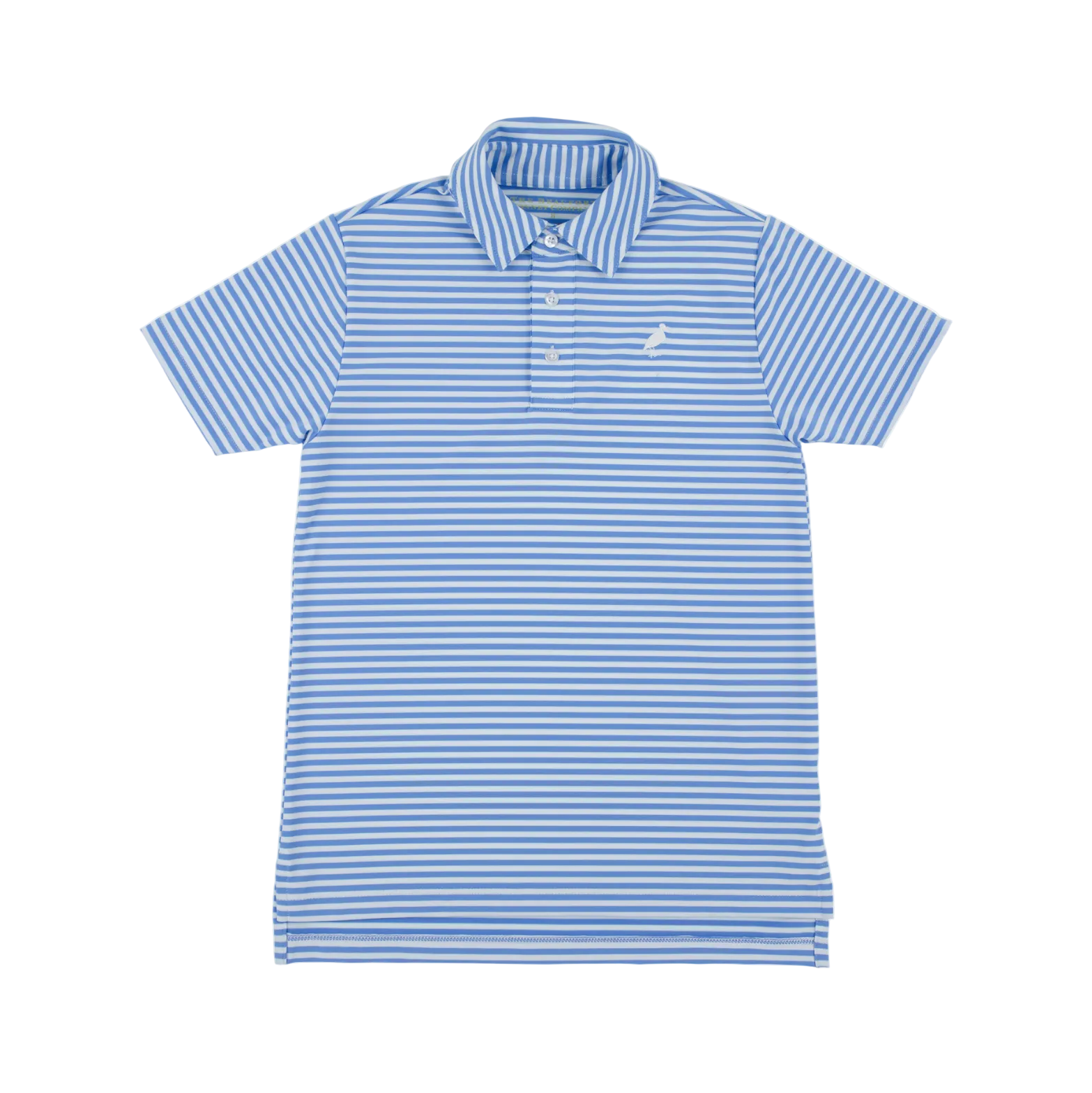 Prepletic Prim and Proper Polo Sunrise Blvd Blue Stripe Worth Ave White