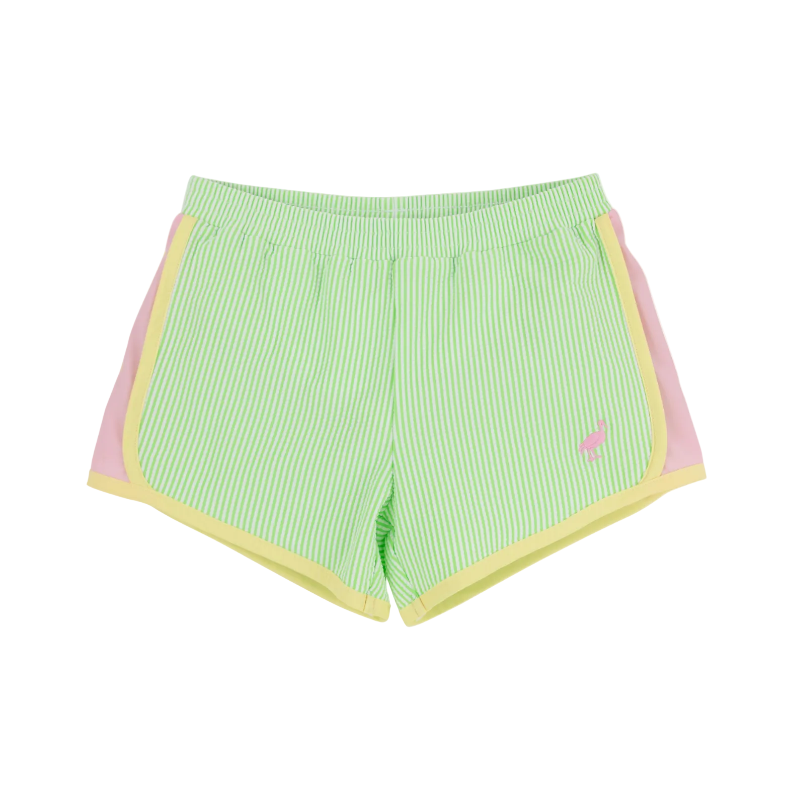 Prepletic Shimmy Shake Shorts Seersucker Lexington Lime Stripe Pier Party Pink Lake Worth Yellow