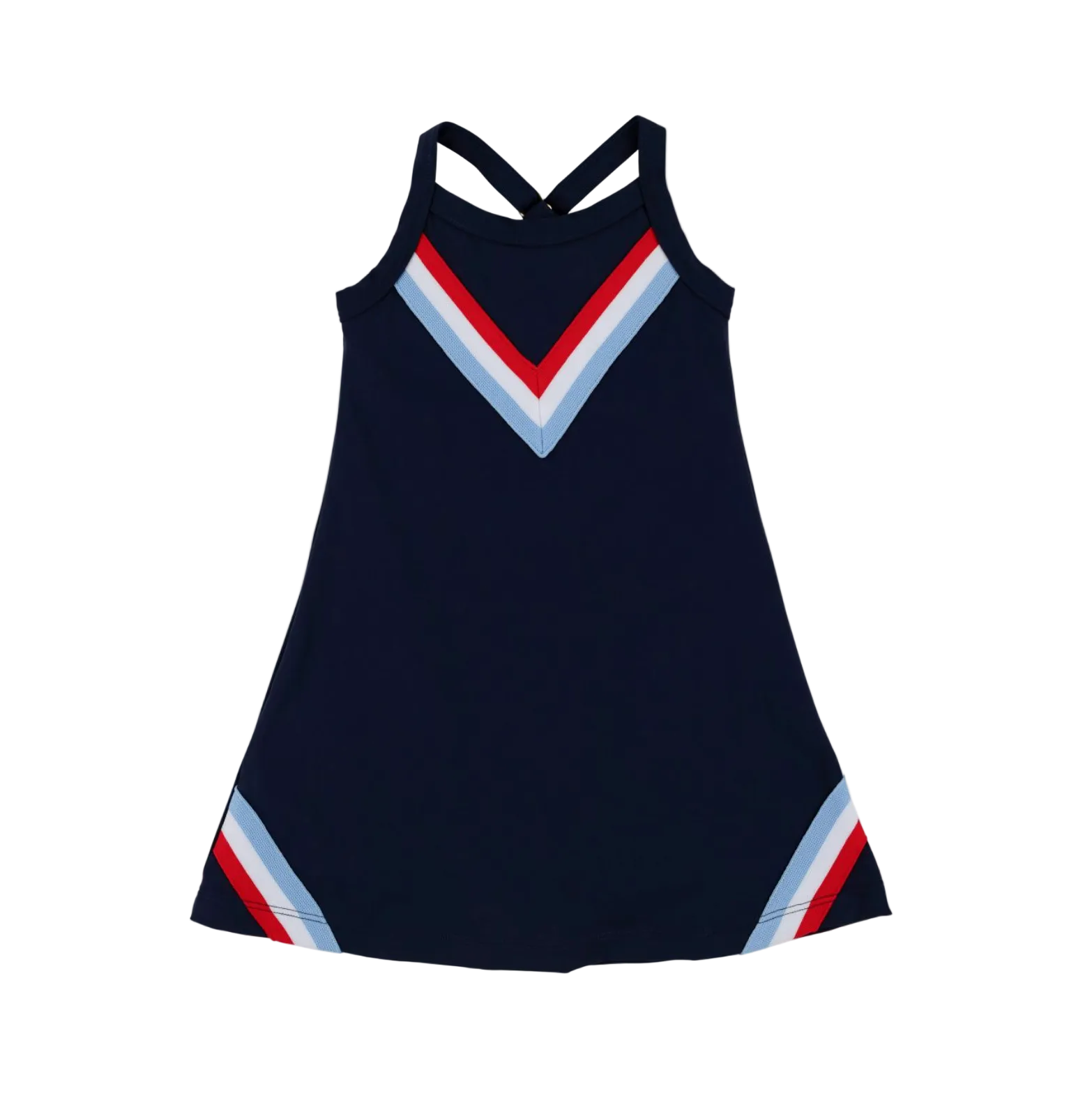 Prepletic™ Little Miss Tennis Dress Nantucket Navy/Richmond Red/Worth Ave White/Beale Street Blue