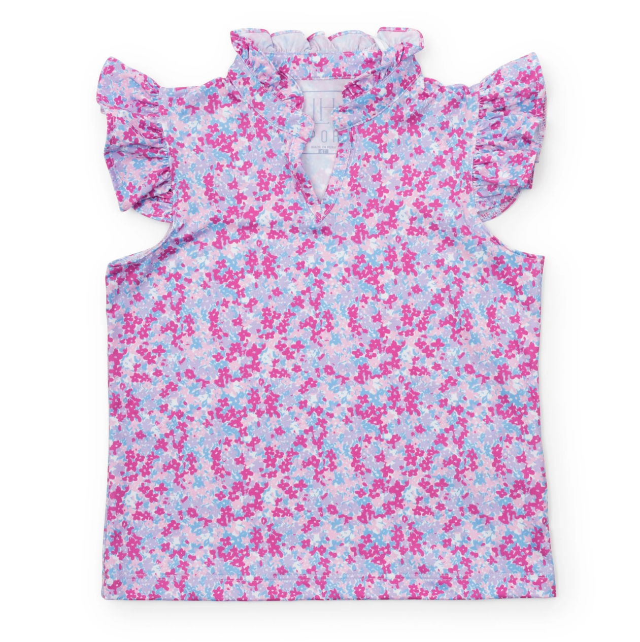 Preppy Petals Ellie Girls' Sleeveless Performance Top by LH Sport