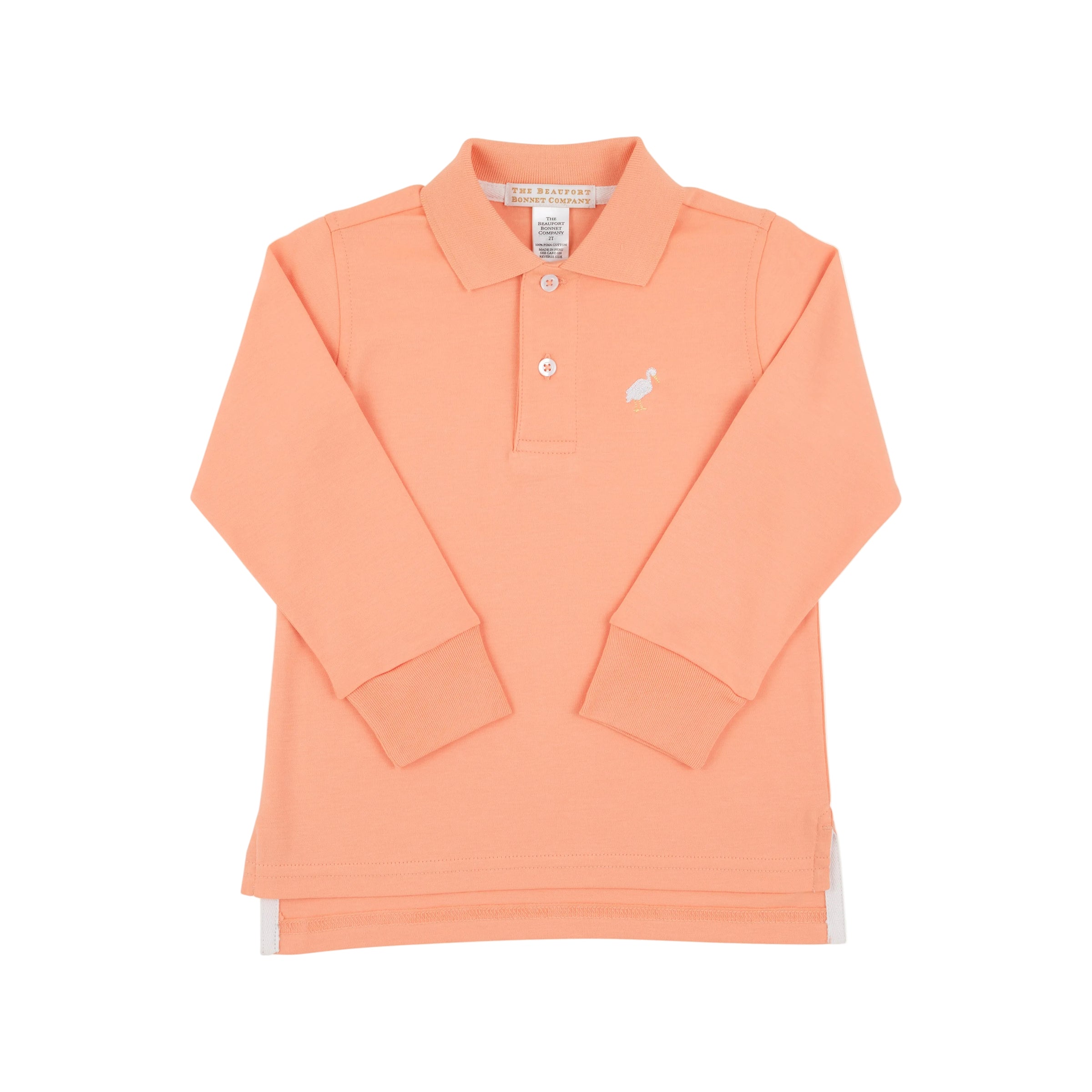 Prim And Proper Polo LS Pima Seashore Sherbet/Multicolor