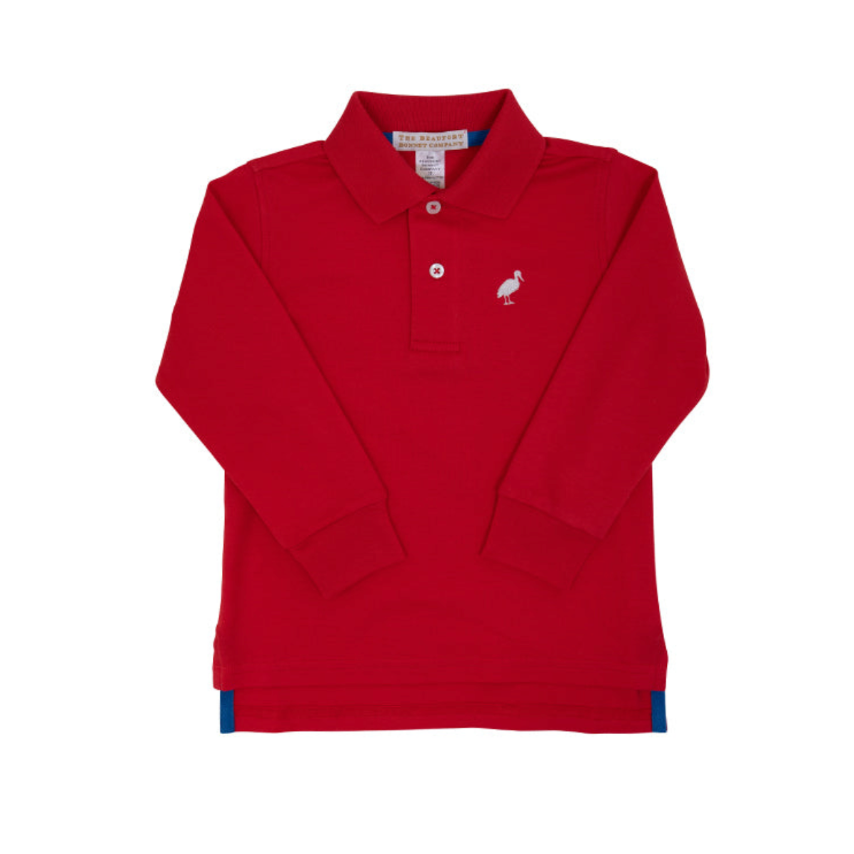 Prim and Proper Polo LS-Pima Richmond Red/Worth Avenue White