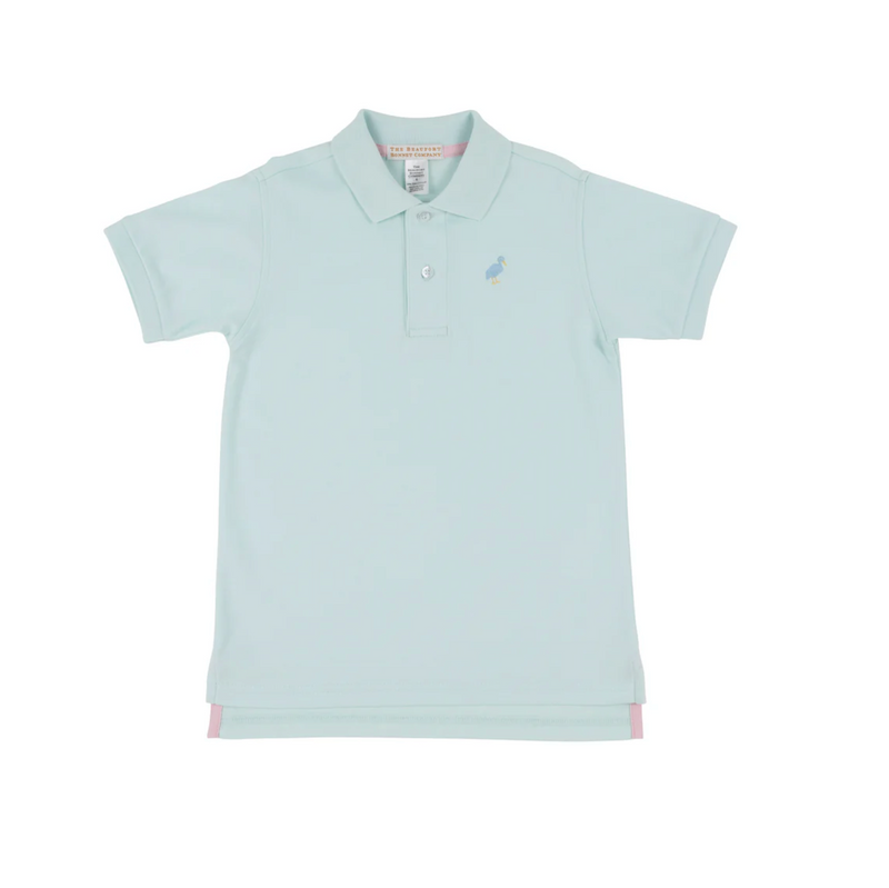 Prim and Proper Polo SS Sea Island Seafoam/Beale Street Blue Multicolor