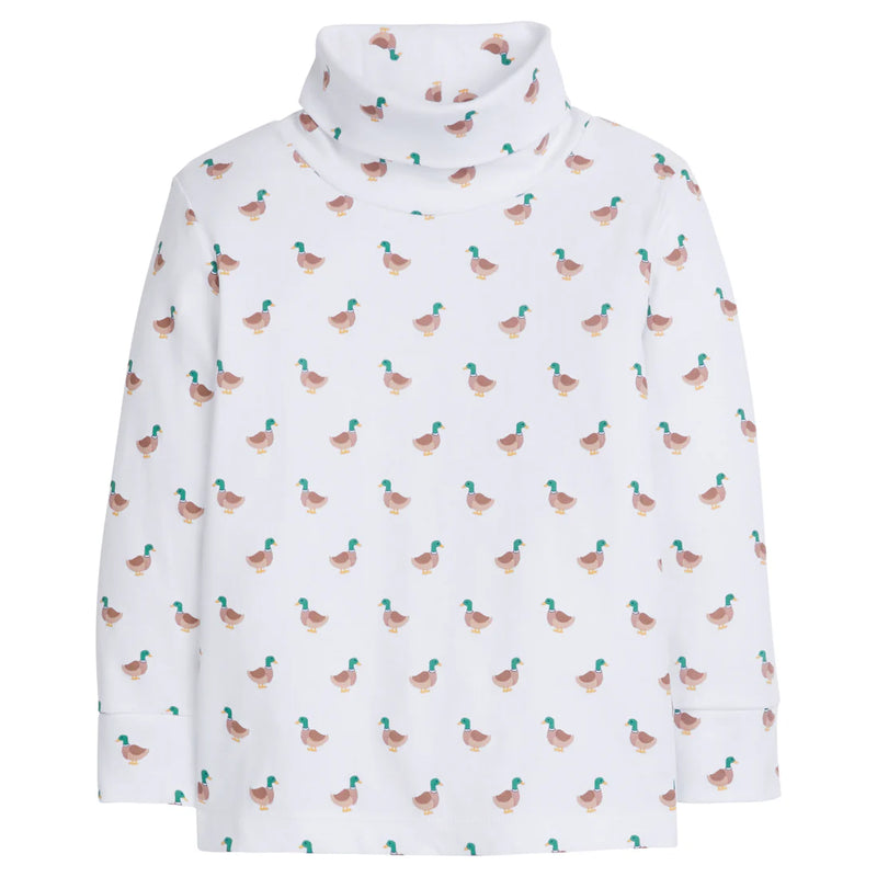 Printed Mallard Turtleneck