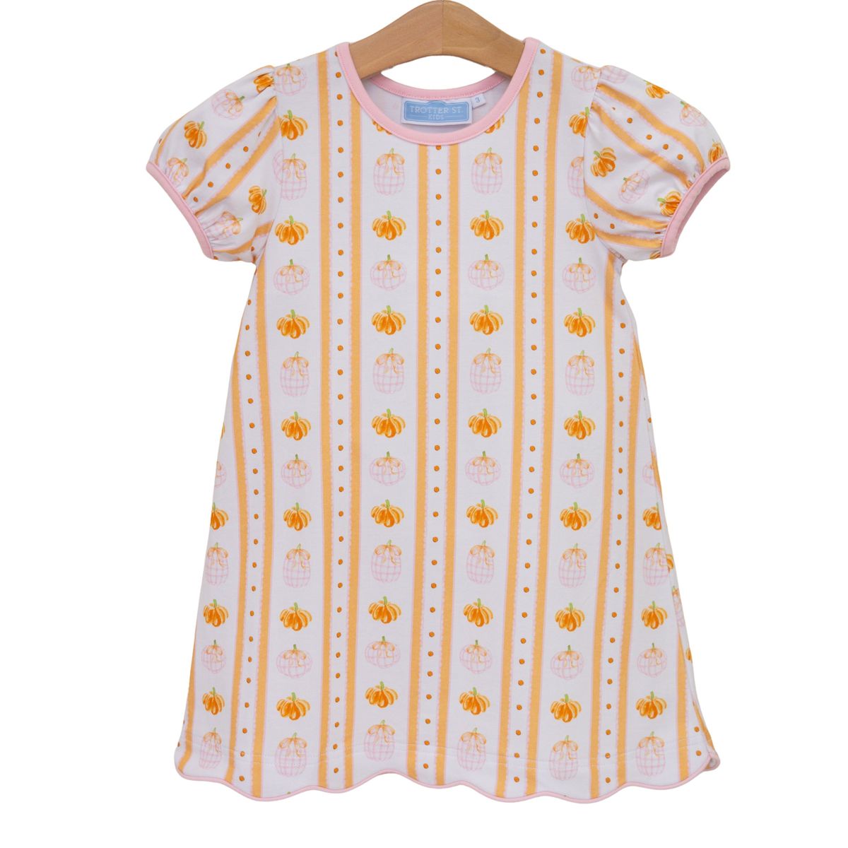Pumpkin Patch Scallop Dress