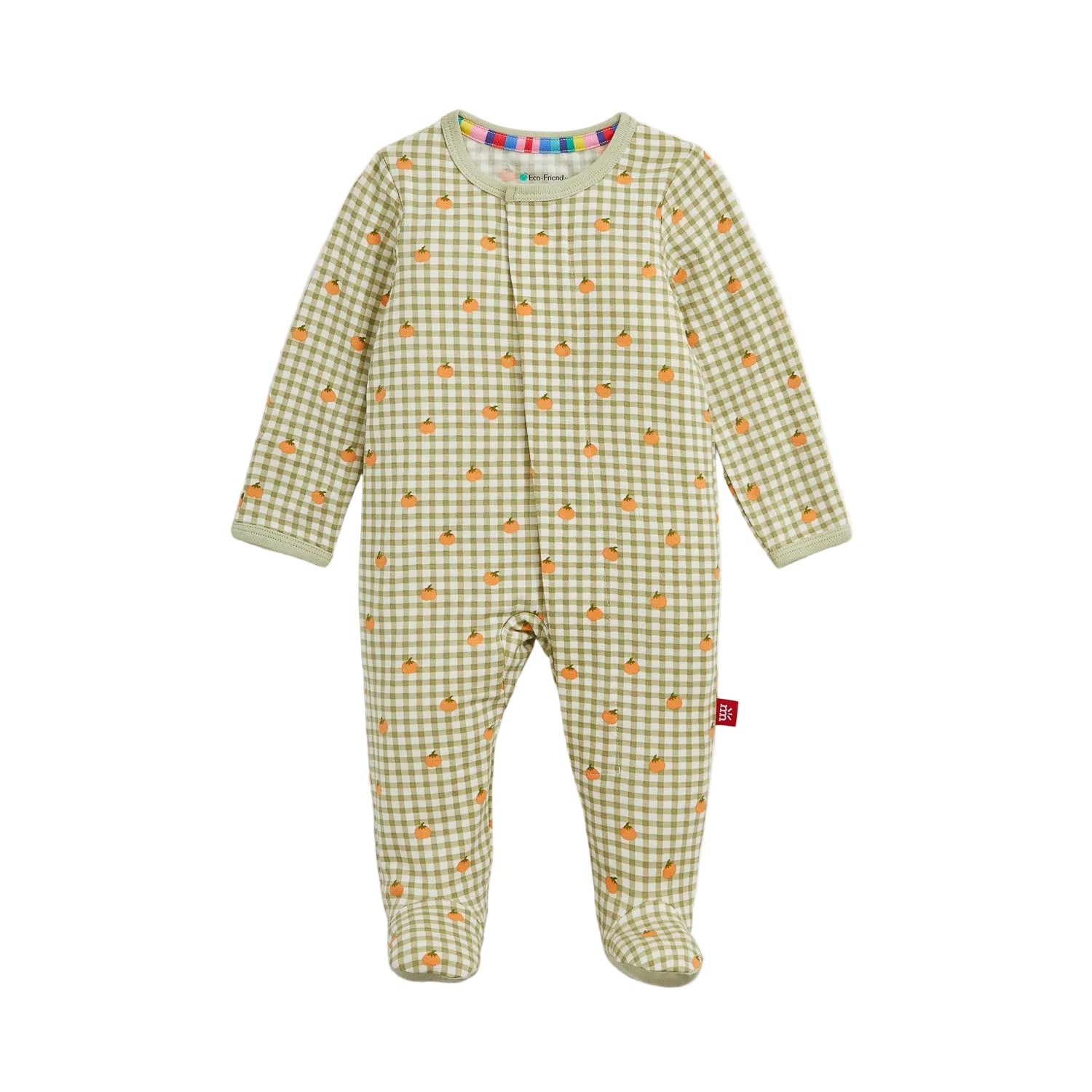Pumpkin Plaid Modal Footie