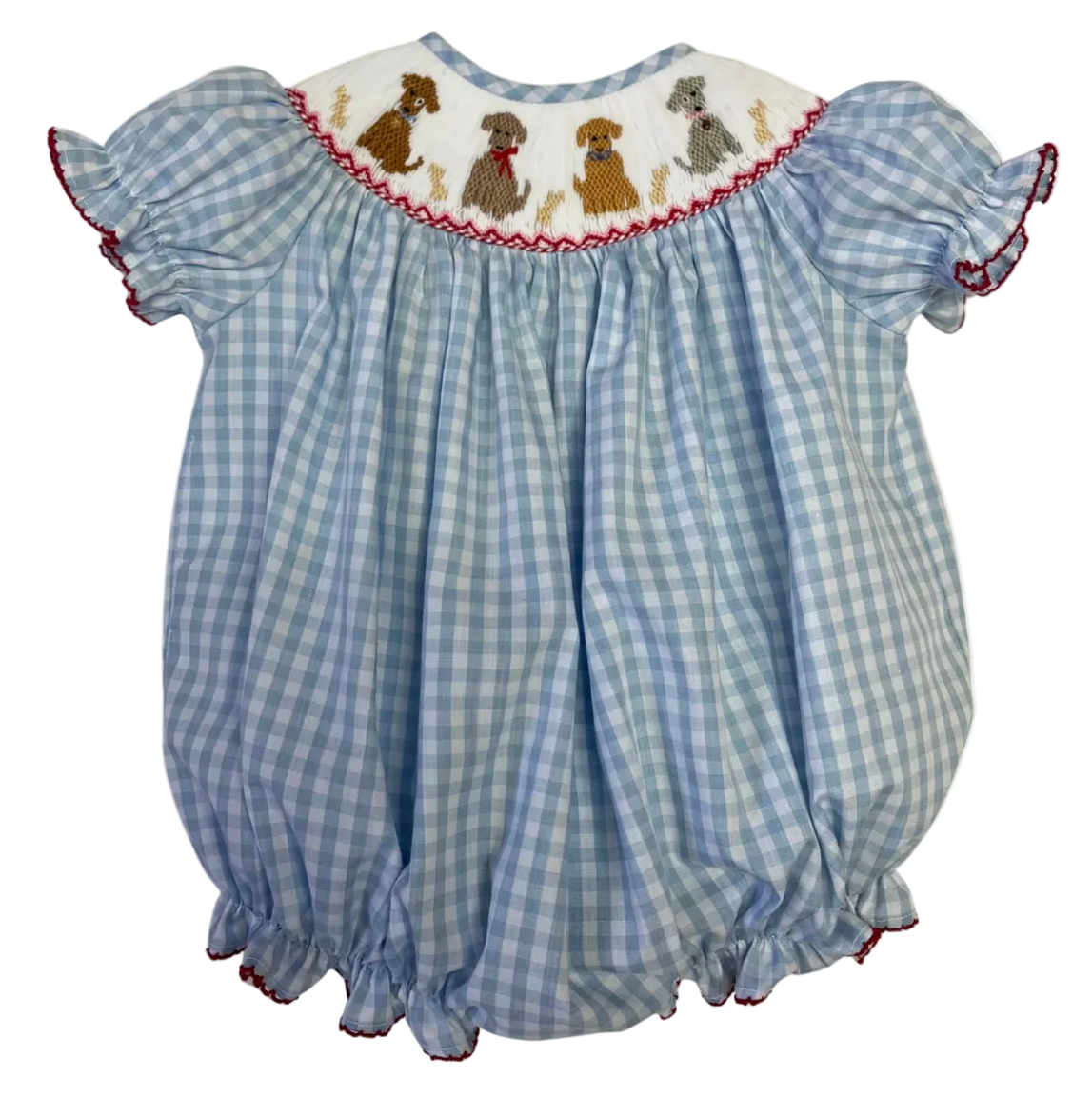 Puppy Smocked Bishop Bubble
