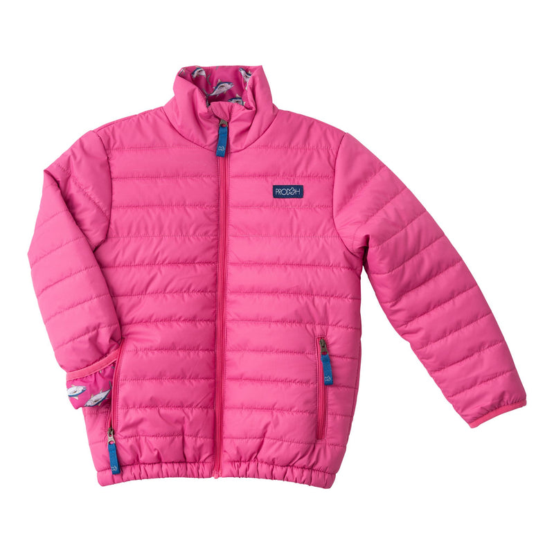 PRE-ORDER Puffer Jacket- Raspberry Rose