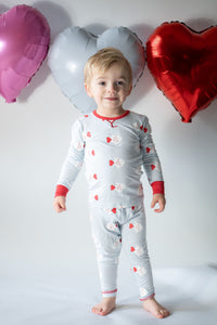 Lambie Jammies: Blue with Heart Fish-18m