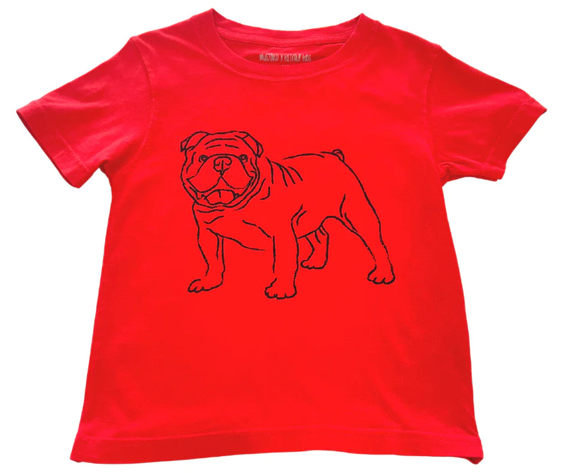 Short-Sleeve Red Bulldog T-Shirt